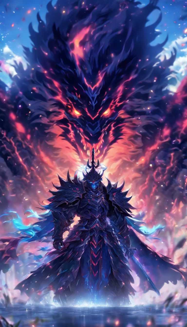 Fantasy World Monster Knight,中景 the scene is,Full body like, highly detailed surreal vfx,oc rendered,Shot with 70 mm - AR 16:9 --q 2 --s 1000