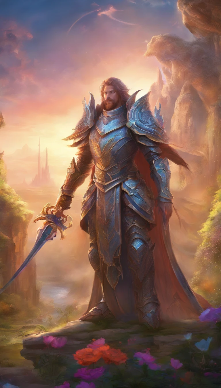 Fantasy World Monster Knight,中景 the scene is,Full body like, highly detailed surreal vfx,oc rendered,Shot with 70 mm - AR 16:9 --q 2 --s 1000