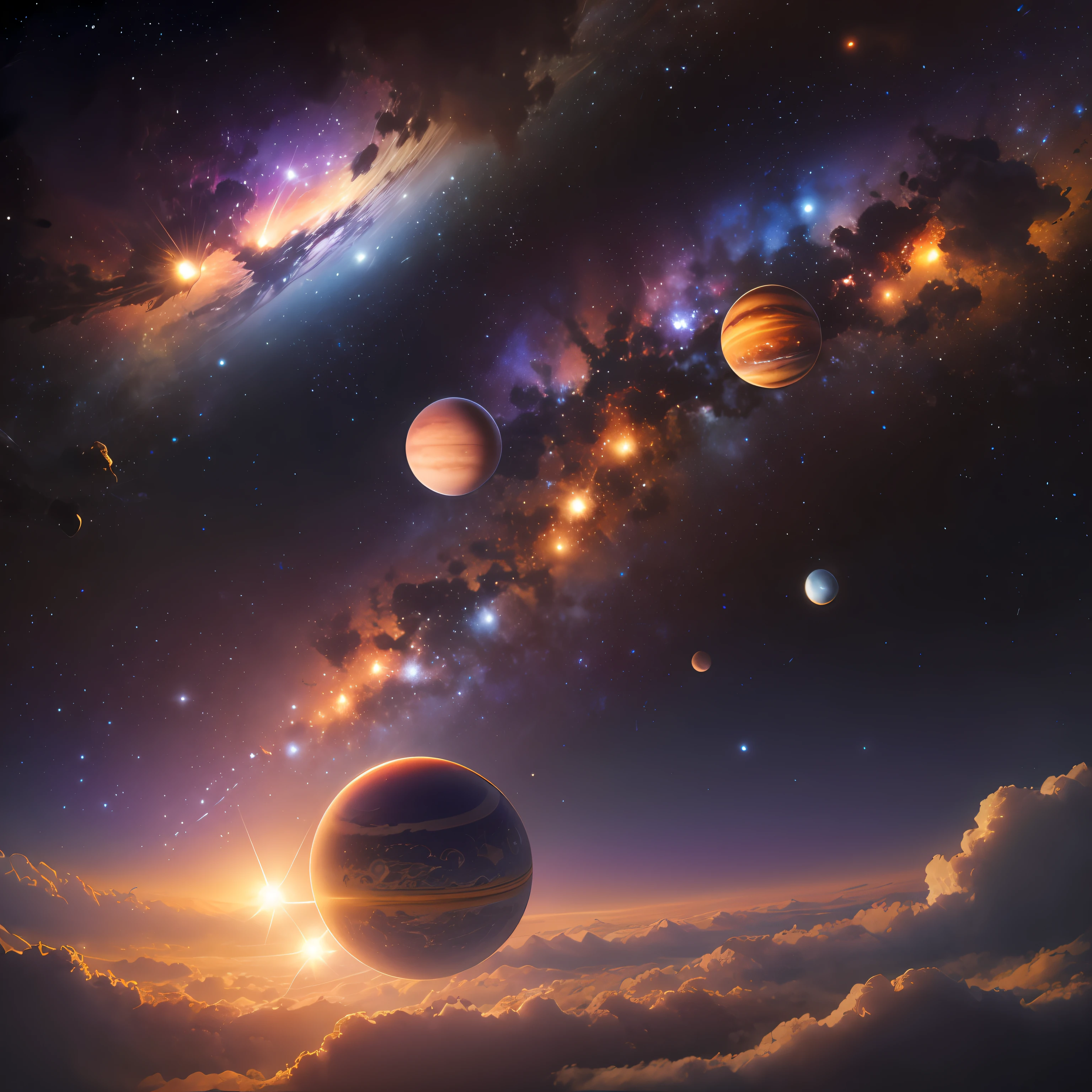 estrela, alfa centauri Bb, Planetas, alta qualidade , more distance, more planets, realistc --auto