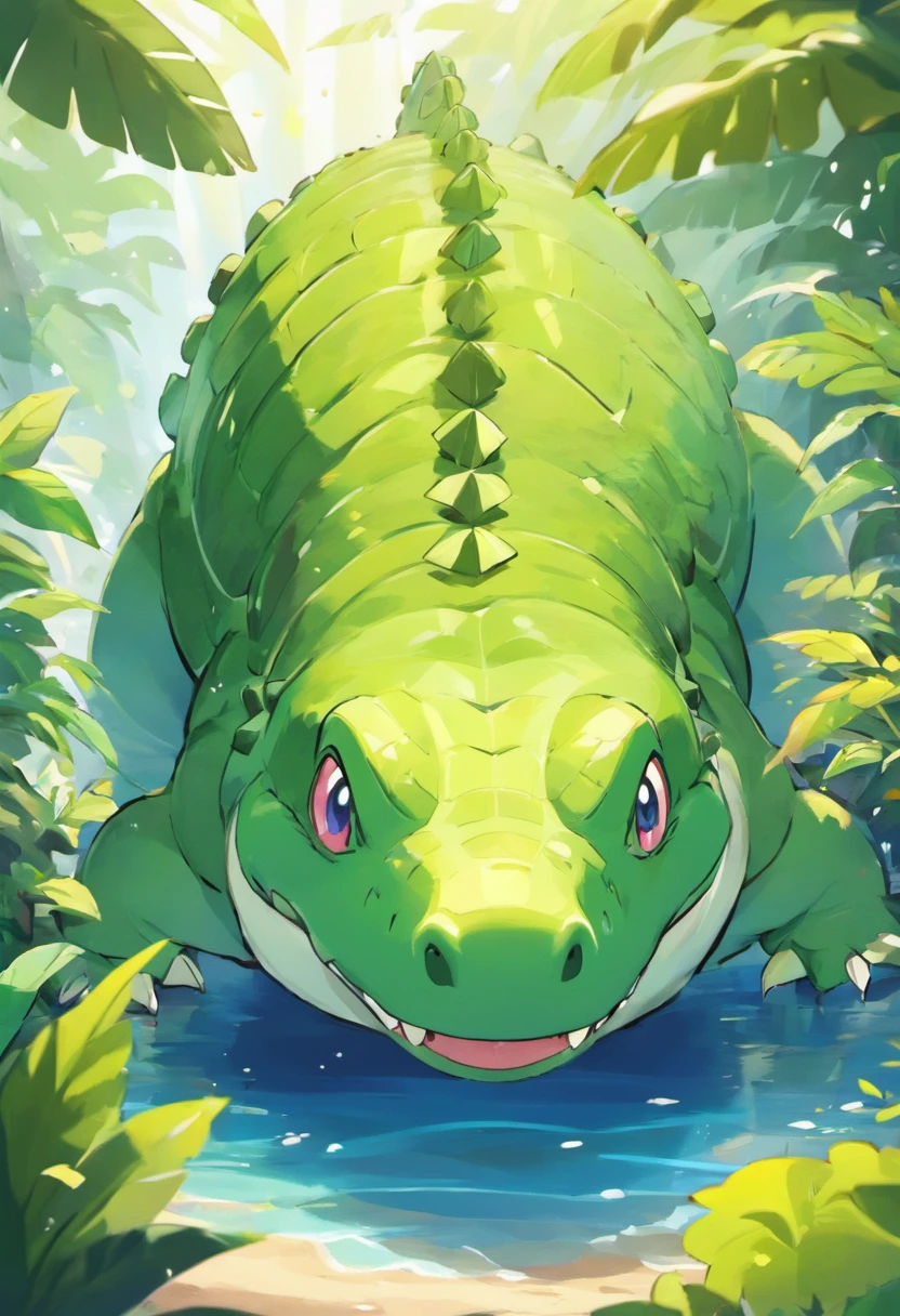 a big crocodile
