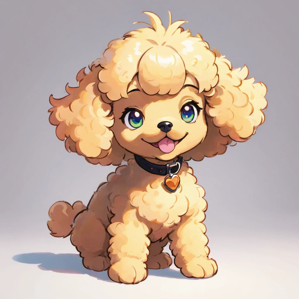 Research and inspiration:
Start by immersing yourself in Sowsow's Pokémon-inspired art style. Estudia los colores vibrantes, formas caprichosas, y ojos expresivos que caracterizan este estilo. Collect reference images of miniature poodles to understand their unique characteristics and personalities.

Dibujar:
Start with a pencil sketch that captures the playful and endearing characteristics of miniature poodles.. Pay special attention to their facial expressions, Proporciones corporales, y distintivo pelaje rizado.

Entintar:
Once you are satisfied with your sketch, Usar tinta negra o herramientas digitales para crear herramientas limpias, Contornos en negrita. Enfatizar los detalles clave, ya que el estilo de Sowsow a menudo presenta grueso, expressive linework.

colorante:
Elige una paleta de colores vibrante y llamativa para tu Caniche Miniatura. Fill areas with spot colors, ensuring that each part of the poodle is well defined and visually appealing.

Sombreado y reflejos:
Add shading to give depth and dimension to your artwork, Taking into account the direction of the light source. Use highlights sparingly to make certain areas, como los ojos o la nariz, Stand out and bring your artwork to life.

fondo:
Para el fondo blanco, crea un fondo limpio y sin costuras que complemente los colores de tu Caniche Miniatura. This will ensure versatility for use as a sticker or artwork...

Toques finales:
Review your illustration and make adjustments necessary to improve its overall appeal. Consider adding fun accessories or a charming expression to make your Miniature Poodle truly unique..

Detalle y calidad 4K:
Para lograr una obra maestra en calidad 4K y detalles intrincados, Work meticulously on every aspect of your illustration. Pay attention to the fine textures of the poodle's coat, El brillo en sus ojos, and the subtleties of its characteristics.. Este nivel