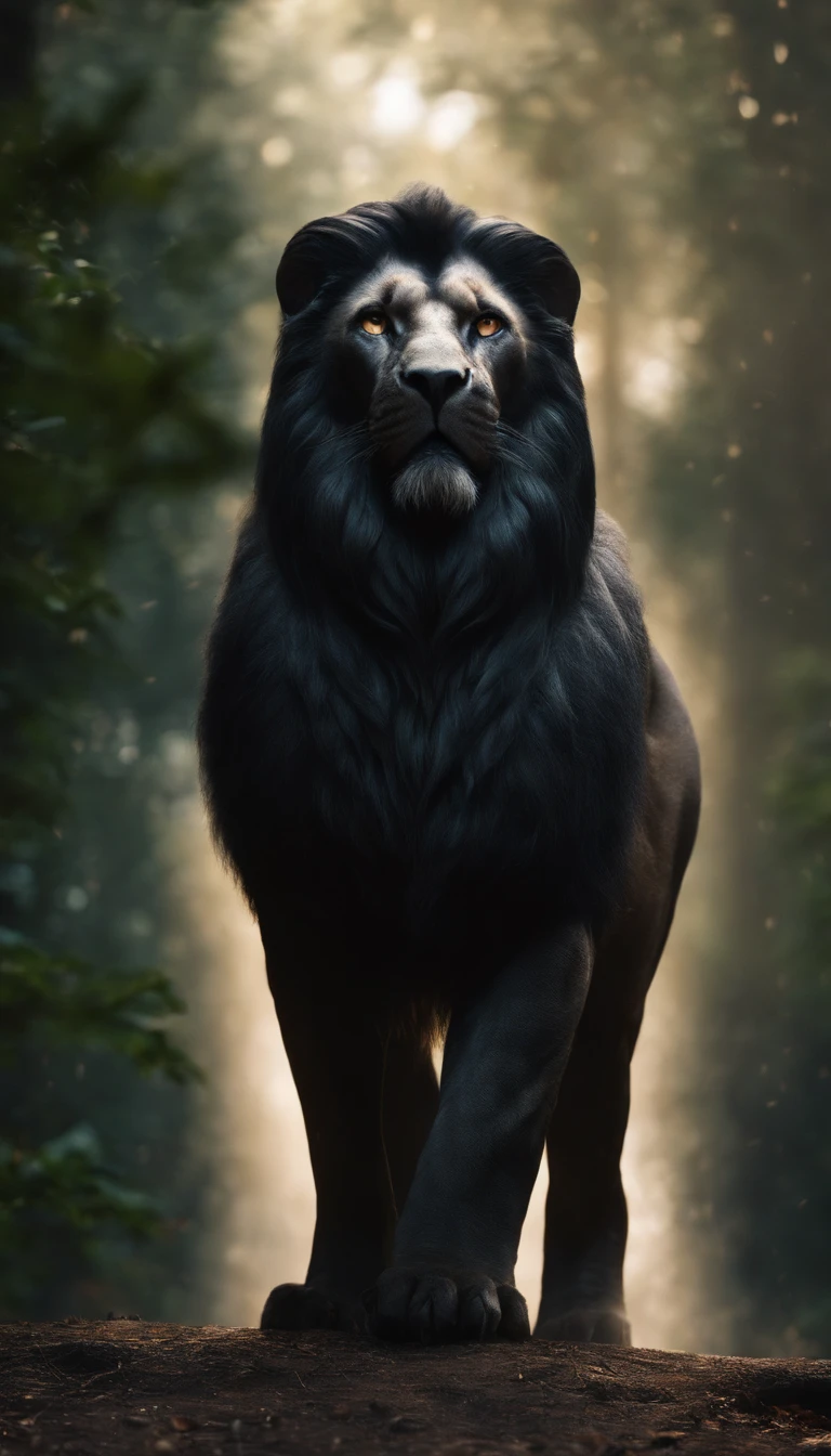 starrysky,manticore,Thick spikes,中景 the scene is,Full body like, highly detailed surreal vfx,Hyper-realistic,Ultra photo realsisim,Real Photographics,8K,High definition,high qulity,Works of masters,super-fine,Smudge,ink,8K,super-fine,high qulity,(((OC renderer)))