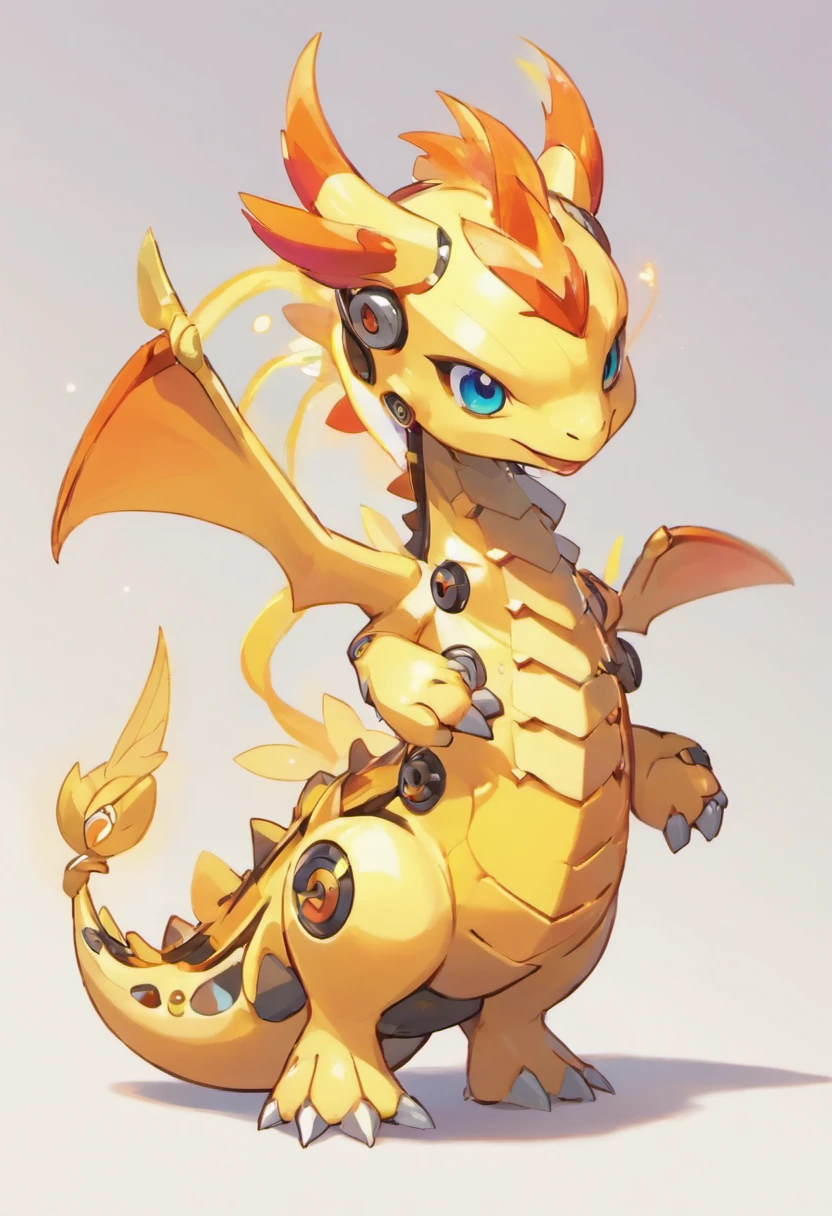 a baby mechanical dragon