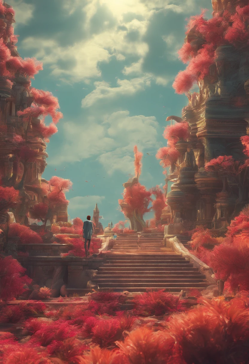 Strange monsters in a fantasy world,Blood,Moon Night,中景 the scene is,Full body like, highly detailed surreal vfx,oc rendered,Shot with 70 mm - AR 16:9 --q 2 --s 1000