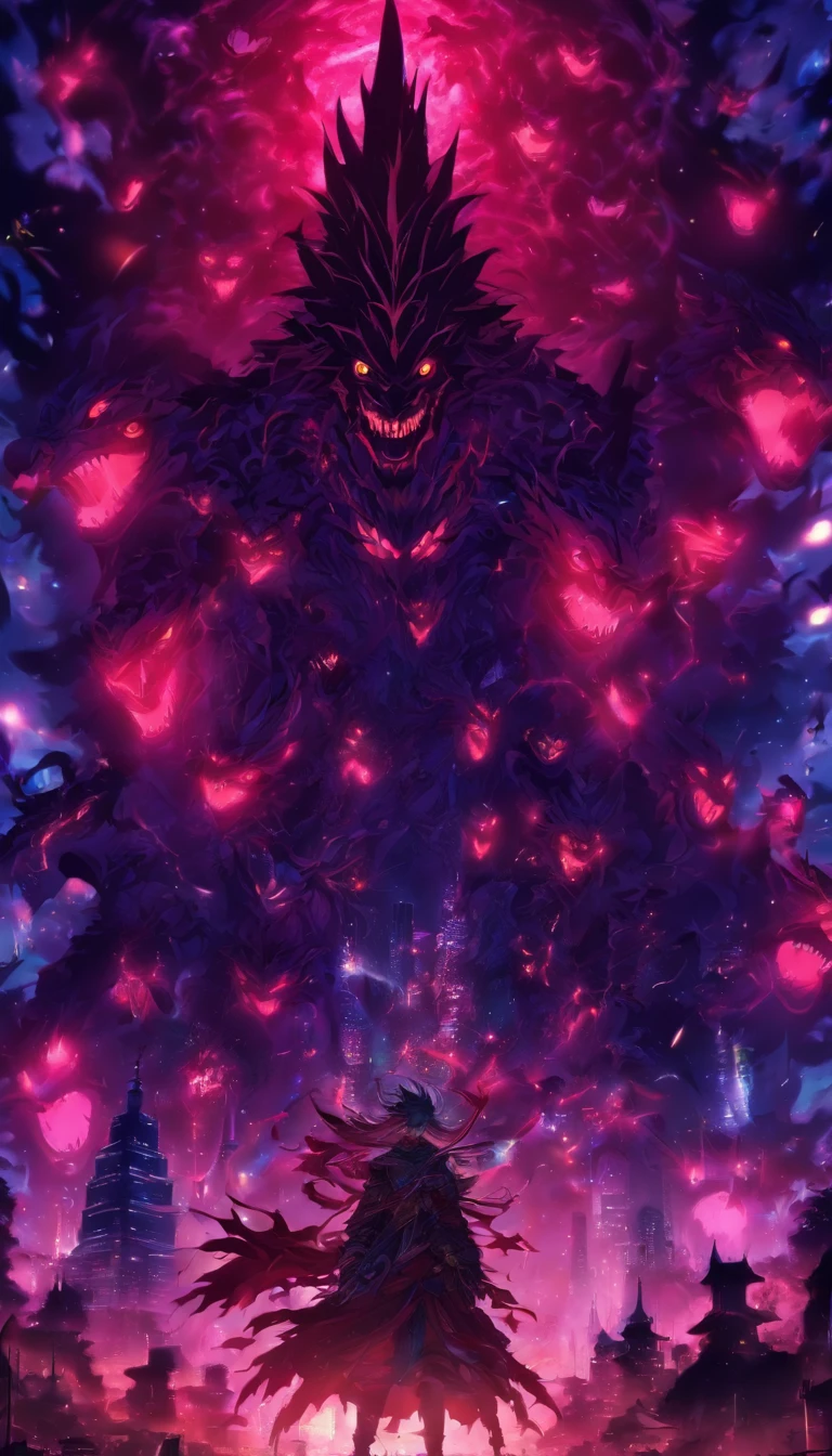 Strange monsters in a fantasy world,Blood,Covered with thick spikes,Moon Night,中景 the scene is,Full body like, highly detailed surreal vfx,oc rendered,Shot with 70 mm - AR 16:9 --q 2 --s 1000