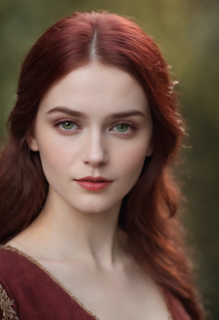 (((a deep reddish wound crosses her left cheek))) fair complexion, woman around 19 years old, natural white hair, distinctive green eyes, wearing kohl, slender and graceful, beautiful, candlelight in a medieval setting, ultra sharp focus, realistic shot, medieval female clothes, tetradic colors (scar:1.4)
