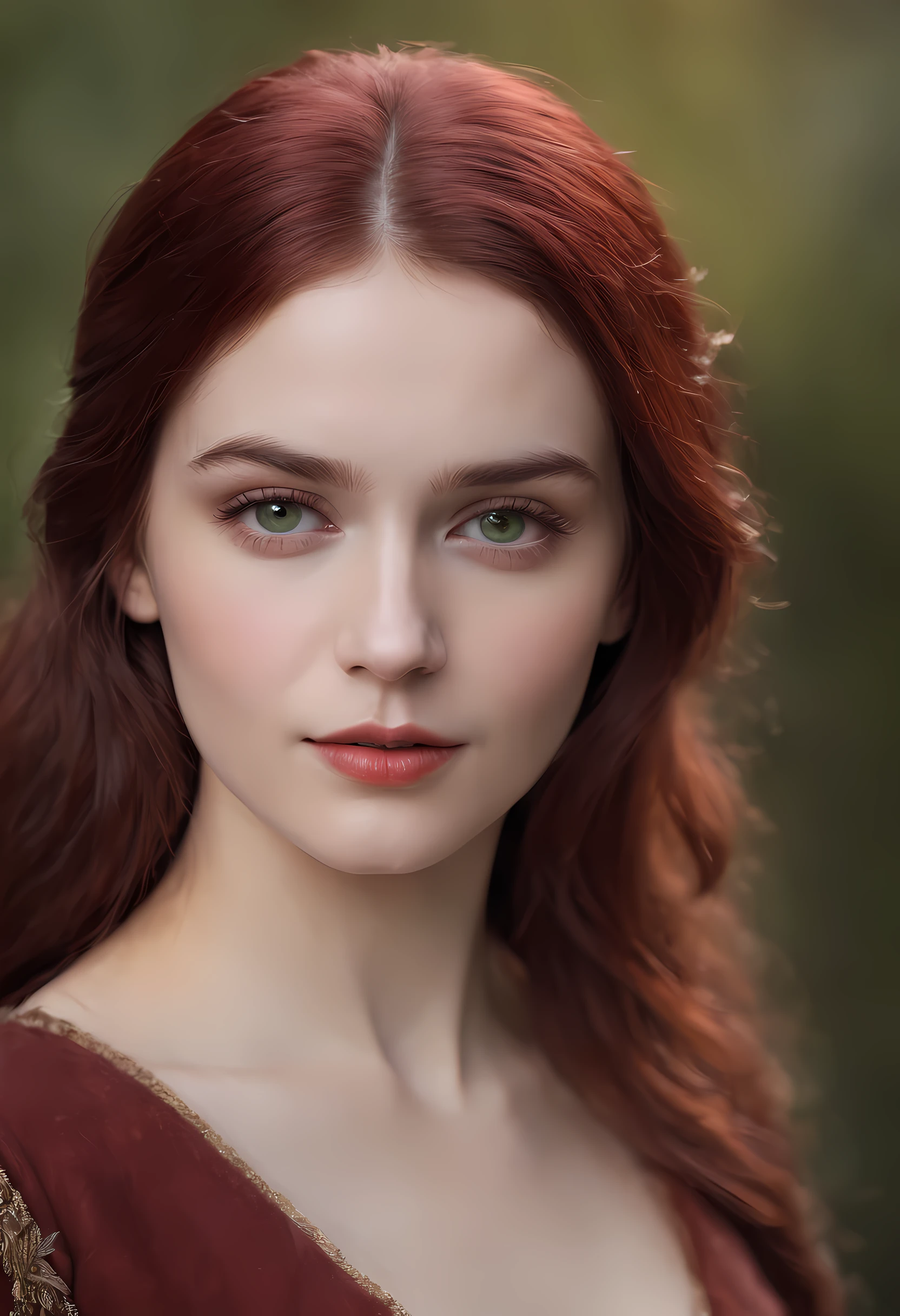 (((a deep reddish wound crosses her left cheek))) fair complexion, woman around 19 years old, natural white hair, distinctive green eyes, wearing kohl, slender and graceful, beautiful, candlelight in a medieval setting, ultra sharp focus, realistic shot, medieval female clothes, tetradic colors (scar:1.4)