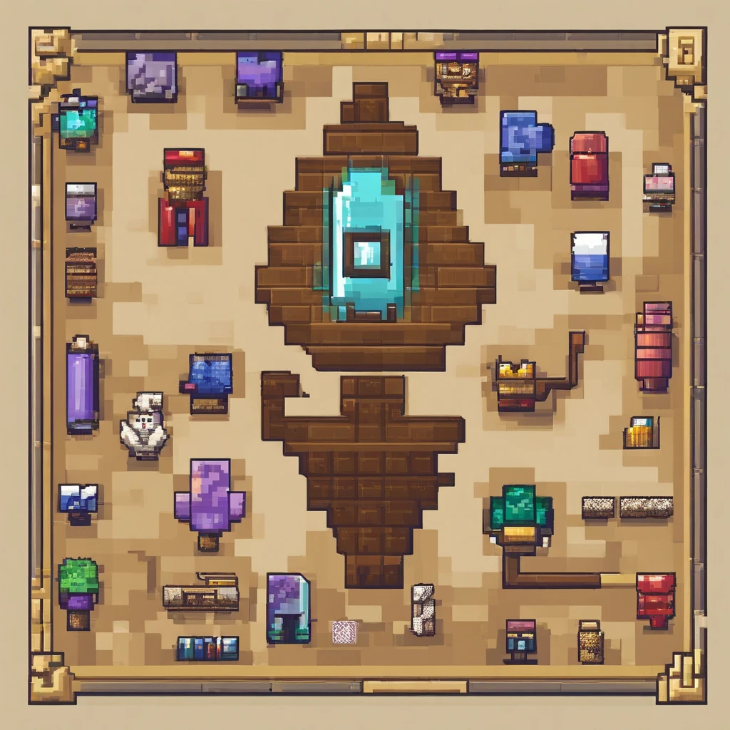 minecraft, 2d, item, heal potion, texture