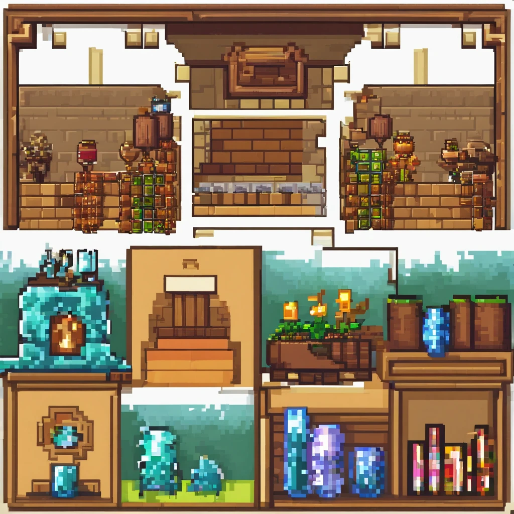 minecraft, 2d, item, heal potion, 1 object