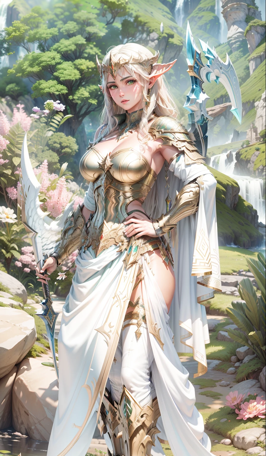 Asgard, valkyrie, mulher guerreira. Anatomia correta,epic fantasy digital art,tmasterpiece,8k,high-definition resolution,desenho detalhado,Qulidade Superior,, Epic composition