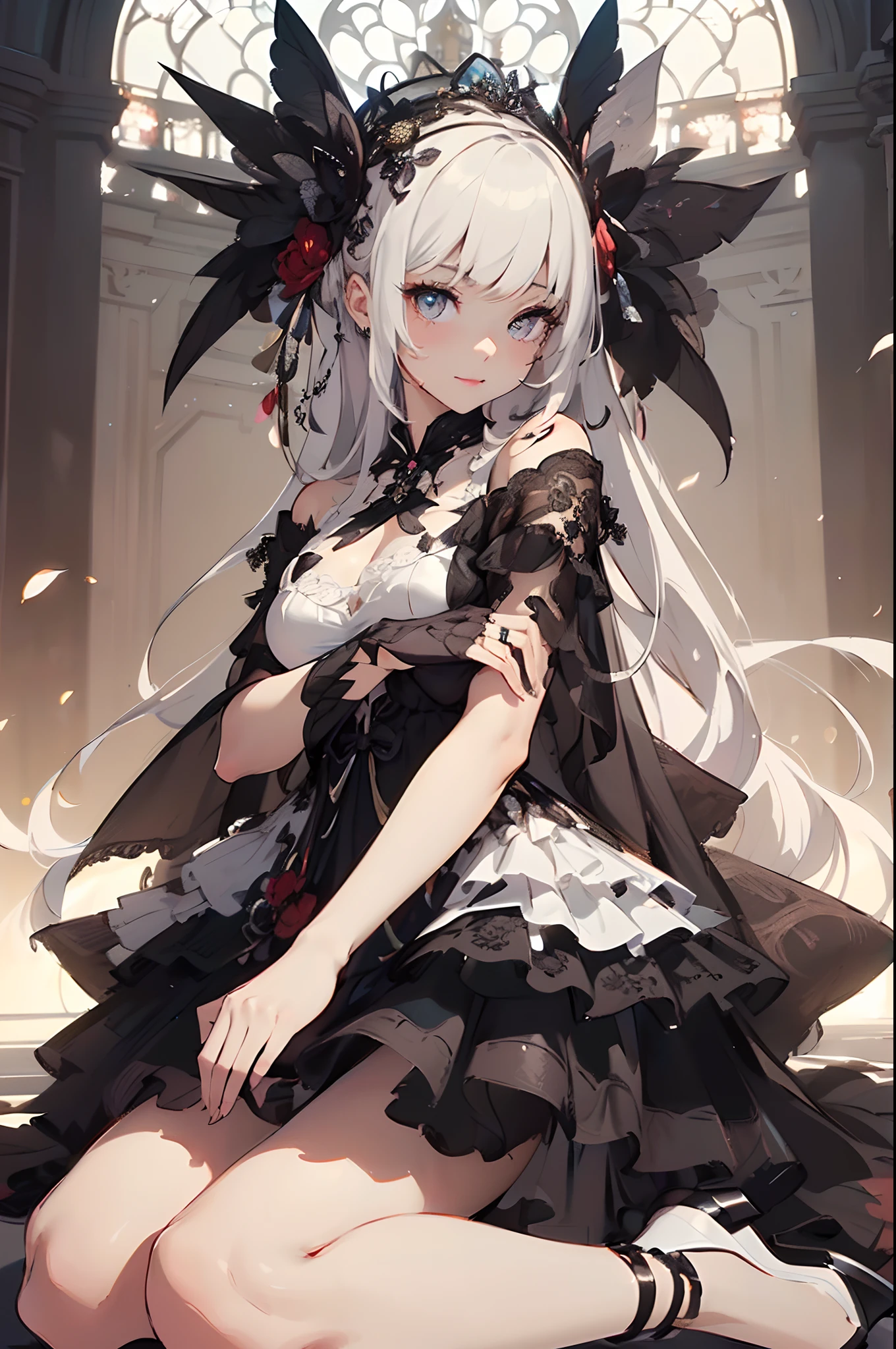 (masterpiece1.5),hyper quality, Hyper Detailed,Perfect drawing,NFSW、Beautuful Women、lustrous beautiful skin、Gentle smile、(((beautiful dress))、(((luxury dress)))、3D、16K illustrations、((clearface))、Hi-Res、nice background、beatiful backgrounds、spot light、Vibrant colors、(((Detailed drawing)))、Perfect Beautiful Girl、(((Perfect Photo)))