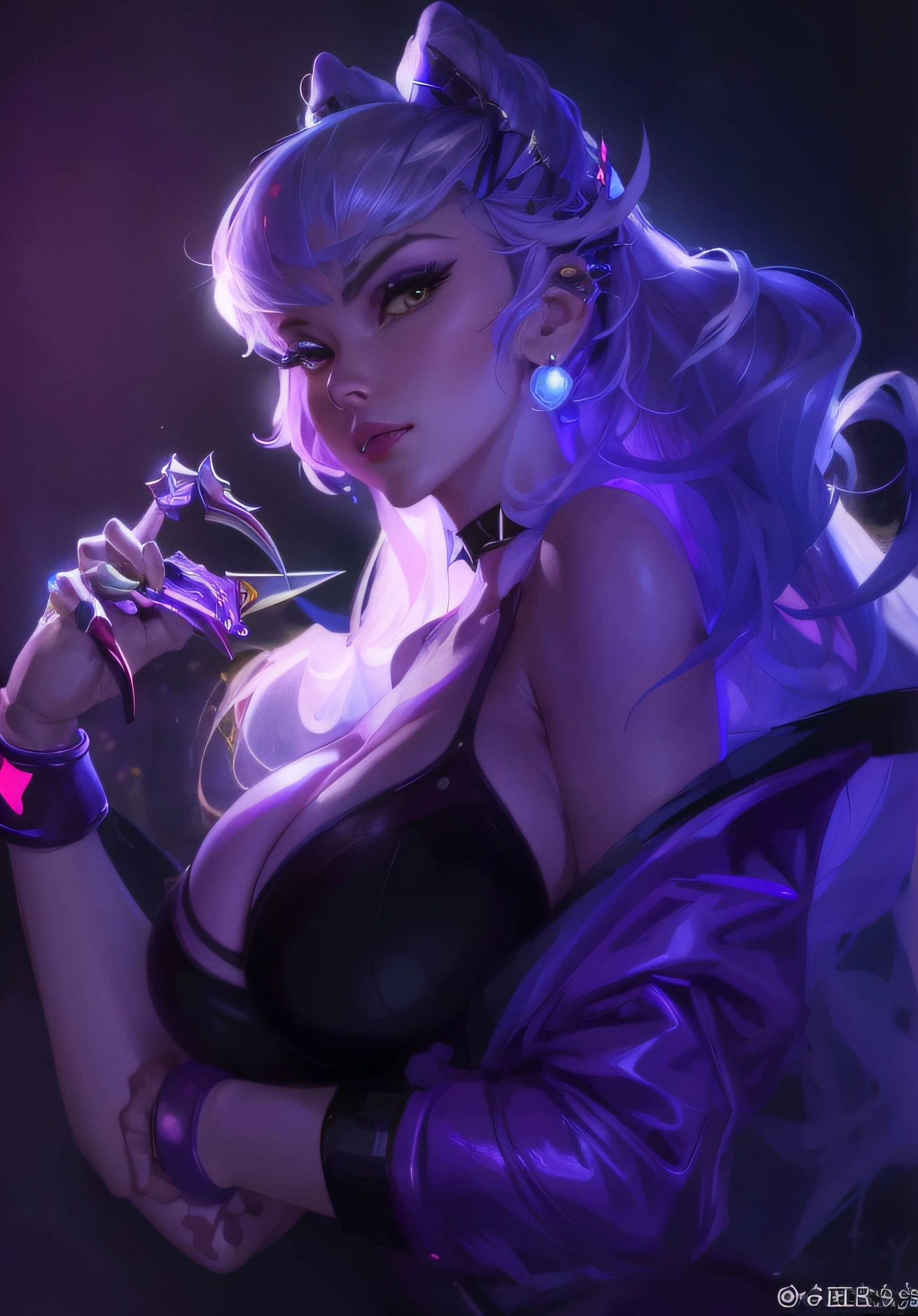 a close up of a woman with a sword in her hand, extremely detailed artgerm, style artgerm, artgerm and rossdraws, rossdraws cartoon vibrant, rossdraws 2. 5, portrait knights of zodiac girl, ! dream artgerm, artgerm style, :: rossdraws, in style of artgerm, kda. (super huge breast:1.7)