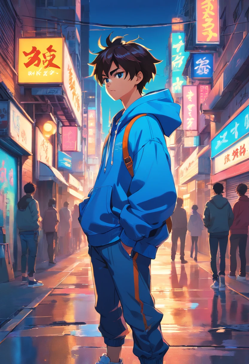 (best quality,highres),goku in streetwear style,street fashion,anime,urban style,vibrant colors,graffiti art,hoodie,wearing sneakers,pose with attitude,expressive eyes,spiky hair,dragon ball,stylish sunglasses,in motion,background of city lights,skateboard leaning against the wall,cool street scene,energetic,hip hop vibe,edgy style,bold and confident,dynamic lighting,gritty atmosphere,graffiti tags,portraits,lively and colorful,stylish and modern,celebrity look,ultra-detailed,stylized artwork,sharp focus,physically-based rendering,electric blue color scheme,neon lights,urban landscape,cityscape scenery,vivid colors,alpha male energy,hyper-realistic,grunge texture,futuristic elements in the environment,high fashion influence,eye-catching design,unique and original artwork,iconic character portrayal