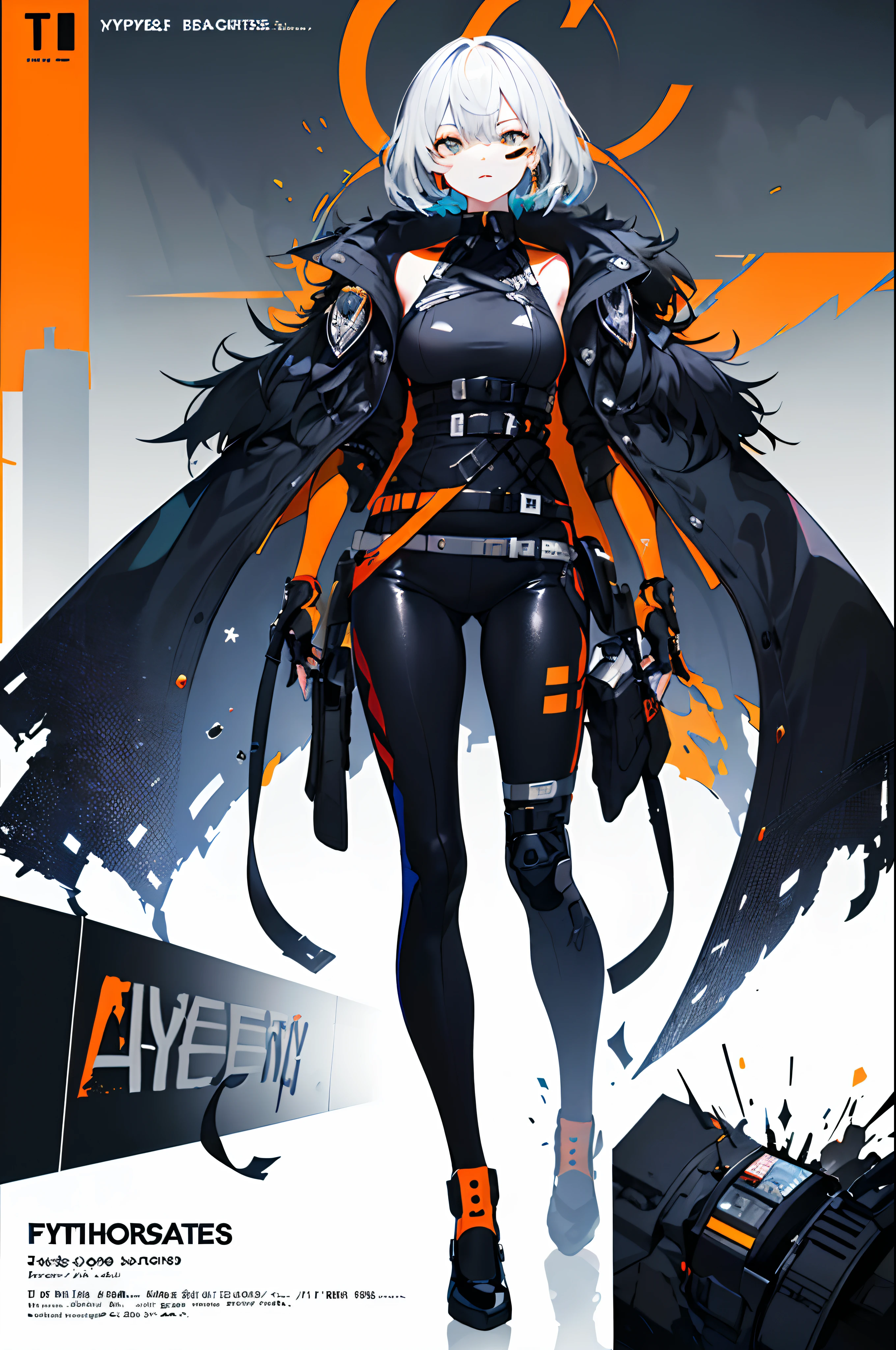 a concept art design, detailed design, super unique, full body, fashion, style, video game