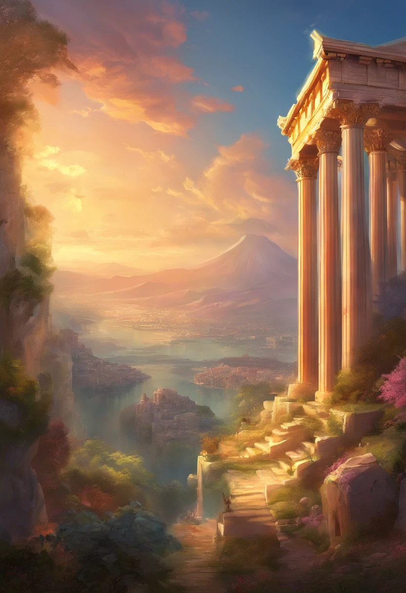 absurderes, Best Quality,Ancient Greece,Parthenon,Faraway view