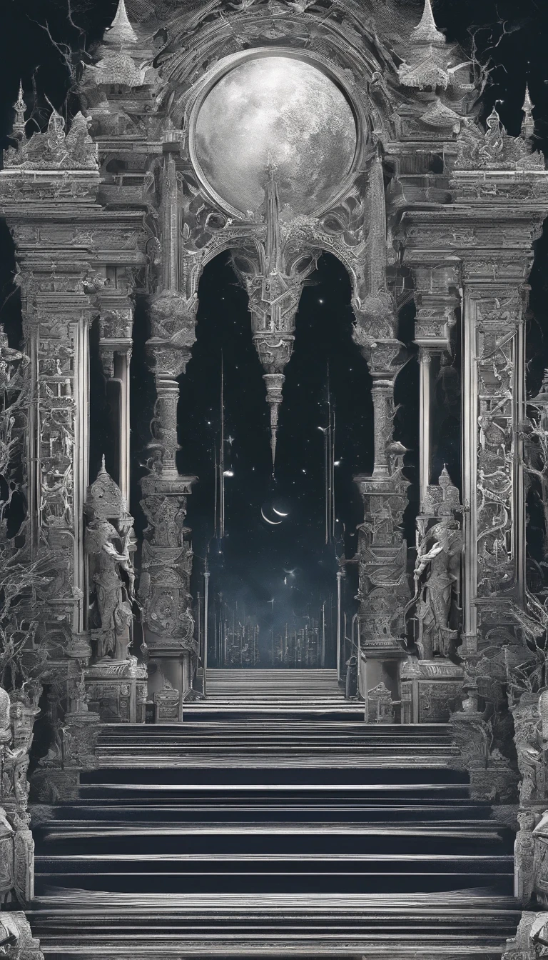Strange beasts in a fantasy world,Blood,Covered with thick spikes,Moon Night,中景 the scene is,Full body like, highly detailed surreal vfx,oc rendered,Shot with 70 mm - AR 16:9 --q 2 --s 1000
