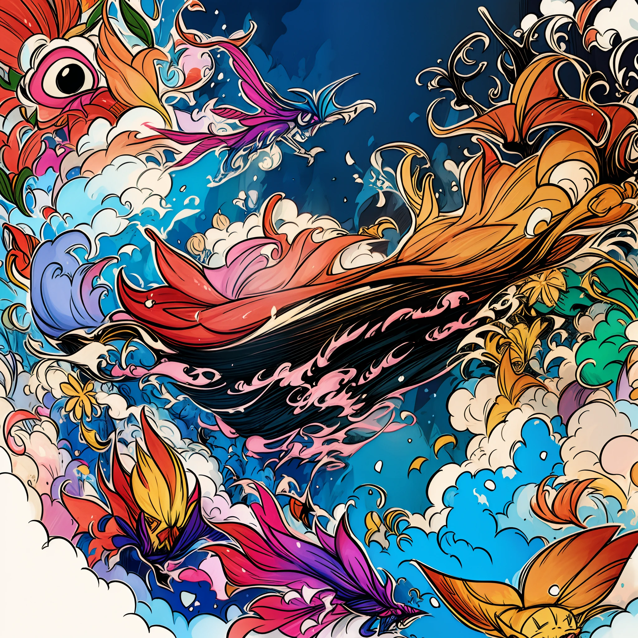 masutepiece, Best Quality, Ultra-detailed, kawaii, Cute, lovely, Sexy, Ero, Extremely detailed, 4K, 8K, Best Quality, Beautiful, Illustration, watercolor paiting, anime style3, comic book, Highly detailed game CG, Dynamic Angle, Colorful, Gradation, Focus on background, Cool boys, 1boy, Solo,, Diabolical, devil00, Beautiful eyes, Jagged teeth 1, Tattoos 0