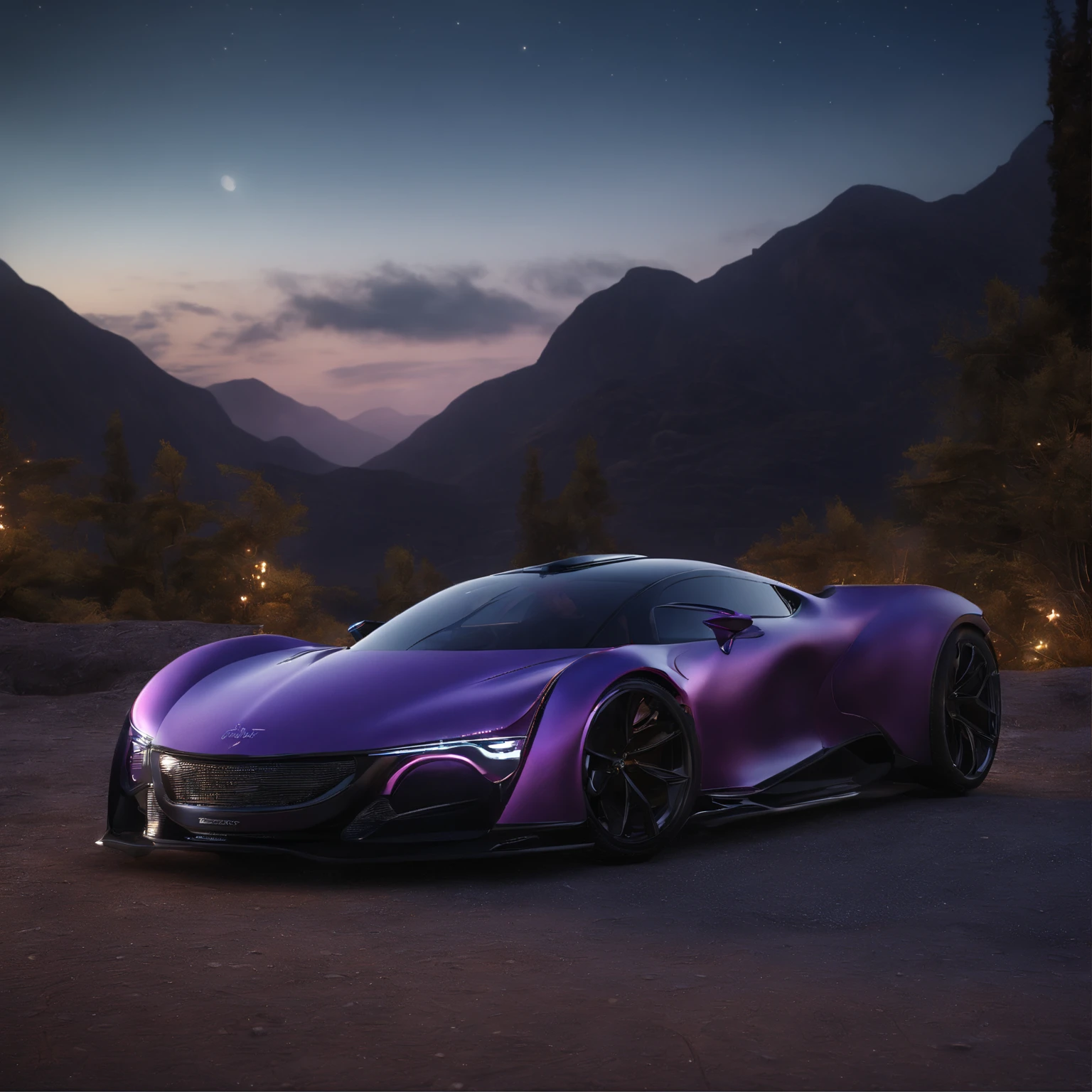 Masterpiece, Best quality, [(Purple monster)+(((Vitreous skin)))] ,starlights，Photorealistic, high resolution, Detailed, Sharp focus