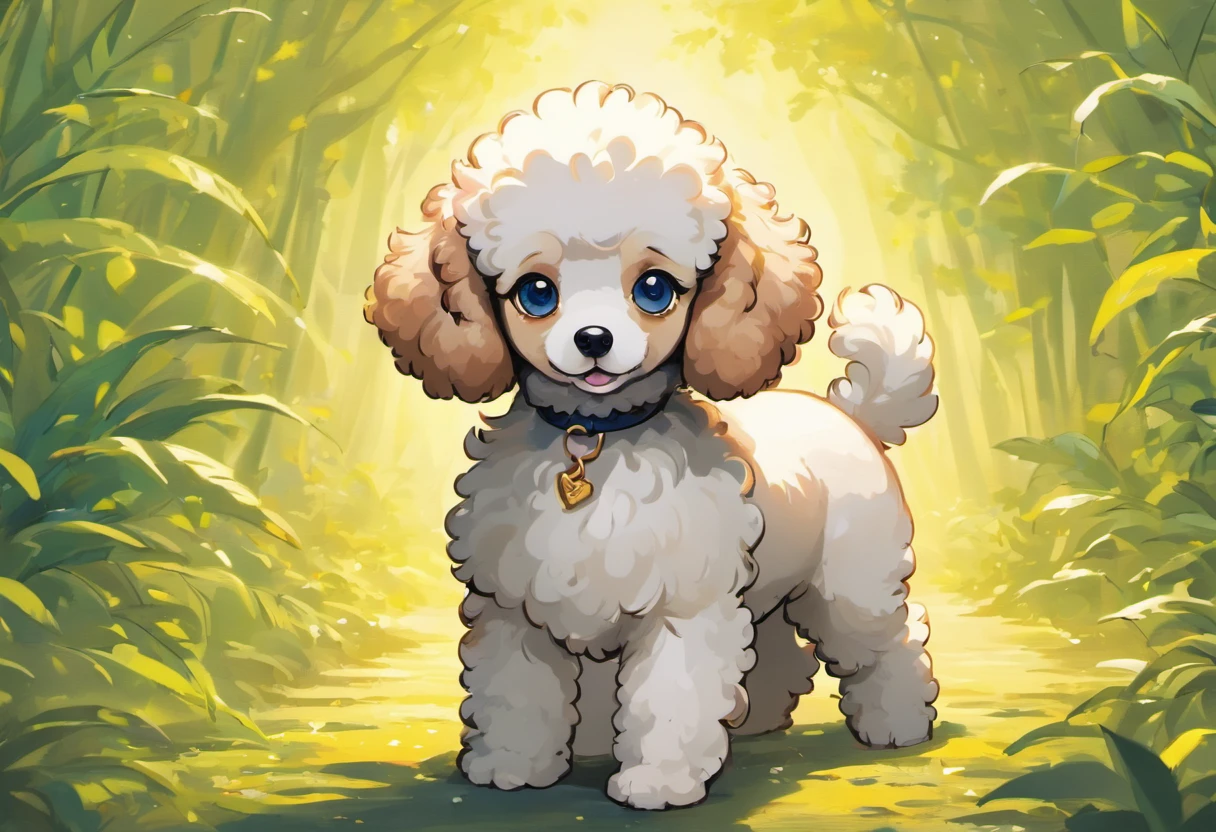 Certainly! Here's a description of a Miniature Poodle illustration in Naoki Saito's style:
"Behold a stunning work of art in Naoki Saito's signature style, featuring the charming and elegant Miniature Poodle. This exquisite illustration captures the essence of this beloved breed with a touch of grandeur and mystique.
The backdrop of this masterpiece transports you to a whimsical realm, where the Miniature Poodle takes center stage. Its fur is depicted with intricate attention to detail, showcasing every curl and wave, while the eyes hold an air of wisdom and grace. The Miniature Poodle's pose exudes a regal and confident aura, reflecting the breed's proud demeanor.
Naoki Saito's use of rich, vibrant colors brings life to the artwork, making the Miniature Poodle stand out against the backdrop of lush scenery. Each stroke of the brush tells a story, evoking a sense of wonder and admiration for this enchanting creature.
This illustration is more than just a visual delight; it's a testament to the skill and artistry of Naoki Saito, inviting you to immerse yourself in a world where the Miniature Poodle reigns supreme. Whether you're a fan of art, dogs, or both, this piece is sure to captivate your heart and imagination."
Feel free to use this description for your Miniature Poodle illustration in Naoki Saito's style!