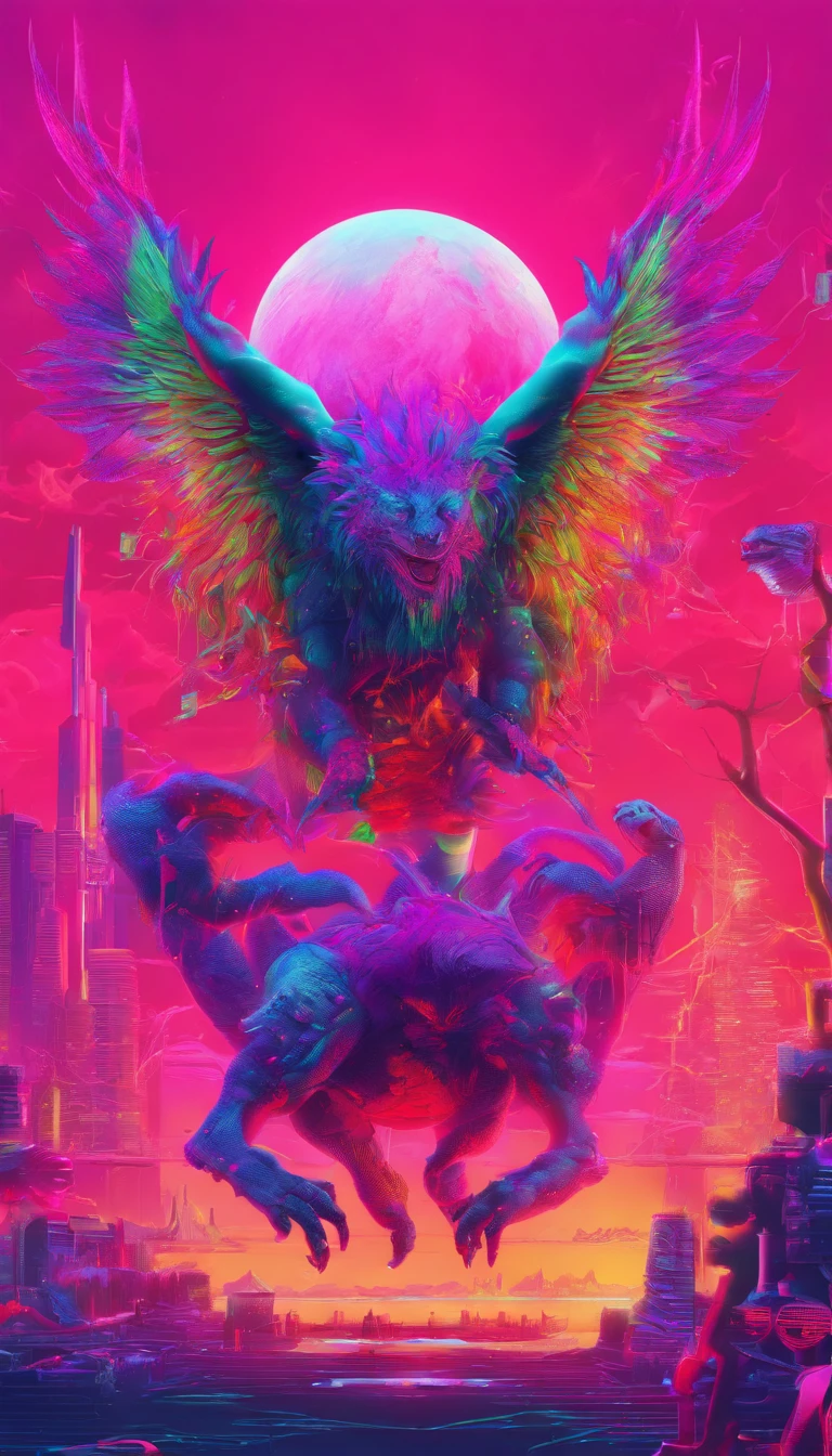 Strange beasts in a fantasy world,Blood,Covered with thick spikes,Moon Night,中景 the scene is,Full body like, highly detailed surreal vfx,oc rendered,Shot with 70 mm - AR 16:9 --q 2 --s 1000