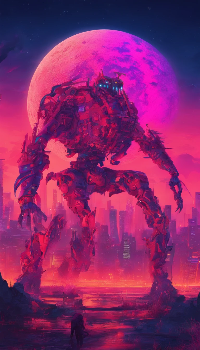 Strange beasts in a fantasy world,Blood,Covered with thick spikes,Moon Night,中景 the scene is,Full body like, highly detailed surreal vfx,oc rendered,Shot with 70 mm - AR 16:9 --q 2 --s 1000