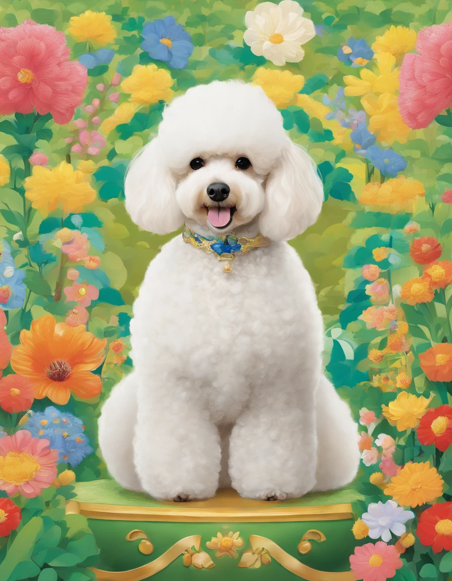 Certainly! Here's a description of a Miniature Poodle illustration in Naoki Saito's style:
"Behold a stunning work of art in Naoki Saito's signature style, featuring the charming and elegant Miniature Poodle. This exquisite illustration captures the essence of this beloved breed with a touch of grandeur and mystique.
The backdrop of this masterpiece transports you to a whimsical realm, where the Miniature Poodle takes center stage. Its fur is depicted with intricate attention to detail, showcasing every curl and wave, while the eyes hold an air of wisdom and grace. The Miniature Poodle's pose exudes a regal and confident aura, reflecting the breed's proud demeanor.
Naoki Saito's use of rich, vibrant colors brings life to the artwork, making the Miniature Poodle stand out against the backdrop of lush scenery. Each stroke of the brush tells a story, evoking a sense of wonder and admiration for this enchanting creature.
This illustration is more than just a visual delight; it's a testament to the skill and artistry of Naoki Saito, inviting you to immerse yourself in a world where the Miniature Poodle reigns supreme. Whether you're a fan of art, dogs, or both, this piece is sure to captivate your heart and imagination."
Feel free to use this description for your Miniature Poodle illustration in Naoki Saito's style!