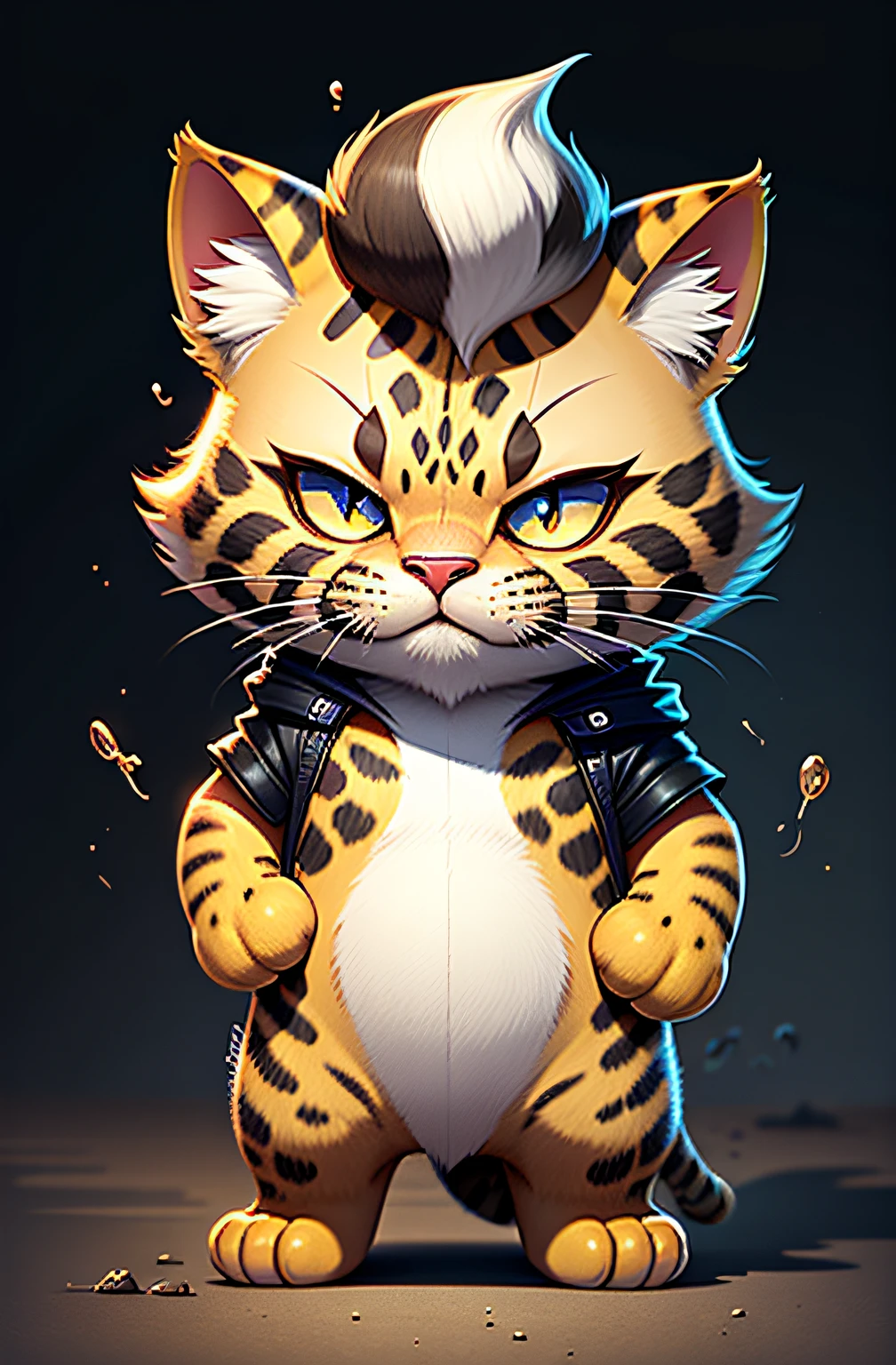 ((((low contrast)))) ,rifstyle  An adorable cute tiny little tabby kitten (wearing a suit of mechanized tigerstripeAI Parrley_armor), using an explosive rocket jetpack to fly up toward precious objects on a high shelf in a bedroom. best quality, highres, high resolution, sharp focus, high detail, cinematic shadow, sidelighting, motion blur