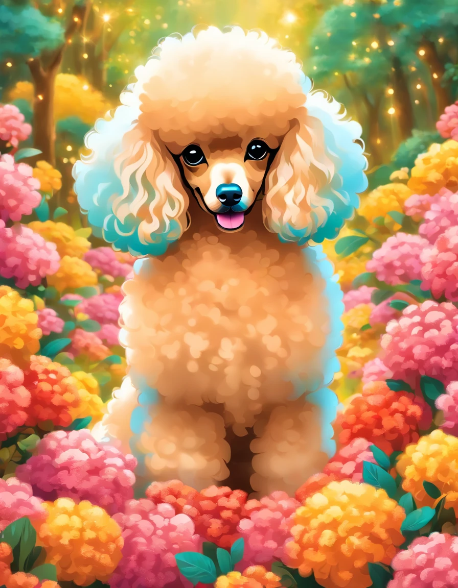 Certainly! Here's a description of a Miniature Poodle illustration in Naoki Saito's style:
"Behold a stunning work of art in Naoki Saito's signature style, featuring the charming and elegant Miniature Poodle. This exquisite illustration captures the essence of this beloved breed with a touch of grandeur and mystique.
The backdrop of this masterpiece transports you to a whimsical realm, where the Miniature Poodle takes center stage. Its fur is depicted with intricate attention to detail, showcasing every curl and wave, while the eyes hold an air of wisdom and grace. The Miniature Poodle's pose exudes a regal and confident aura, reflecting the breed's proud demeanor.
Naoki Saito's use of rich, vibrant colors brings life to the artwork, making the Miniature Poodle stand out against the backdrop of lush scenery. Each stroke of the brush tells a story, evoking a sense of wonder and admiration for this enchanting creature.
This illustration is more than just a visual delight; it's a testament to the skill and artistry of Naoki Saito, inviting you to immerse yourself in a world where the Miniature Poodle reigns supreme. Whether you're a fan of art, dogs, or both, this piece is sure to captivate your heart and imagination."
Feel free to use this description for your Miniature Poodle illustration in Naoki Saito's style!