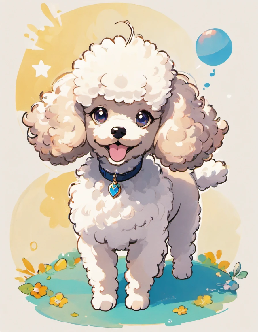 Behold a stunning work of art in Naoki Saito's signature style, featuring the charming and elegant Miniature Poodle. This exquisite illustration captures the essence of this beloved breed with a touch of grandeur and mystique.

Its black fur is depicted with intricate attention to detail, showcasing every curl and wave, while the eyes hold an air of wisdom and grace. The Miniature Poodle's pose exudes a regal and confident aura, reflecting the breed's proud demeanor. On a white background. very detailed eyes,

Naoki Saito's use of rich, vibrant colors brings life to the artwork, making the Miniature Poodle stand out against the backdrop of lush scenery. Each stroke of the brush tells a story, evoking a sense of wonder and admiration for this enchanting creature.

This illustration is more than just a visual delight; it's a testament to the skill and artistry of Naoki Saito, inviting you to immerse yourself in a world where the Miniature Poodle reigns supreme. Whether you're a fan of art, dogs, or both, this piece is sure to captivate your heart and imagination.