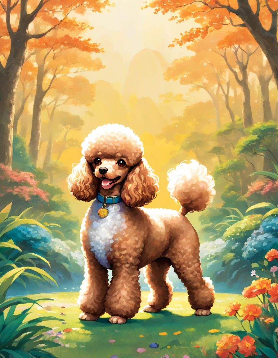 Certainly! Here's a description of a Miniature Poodle illustration in Naoki Saito's style:
"Behold a stunning work of art in Naoki Saito's signature style, featuring the charming and elegant Miniature Poodle. This exquisite illustration captures the essence of this beloved breed with a touch of grandeur and mystique.
The backdrop of this masterpiece transports you to a whimsical realm, where the Miniature Poodle takes center stage. Its fur is depicted with intricate attention to detail, showcasing every curl and wave, while the eyes hold an air of wisdom and grace. The Miniature Poodle's pose exudes a regal and confident aura, reflecting the breed's proud demeanor.
Naoki Saito's use of rich, vibrant colors brings life to the artwork, making the Miniature Poodle stand out against the backdrop of lush scenery. Each stroke of the brush tells a story, evoking a sense of wonder and admiration for this enchanting creature.
This illustration is more than just a visual delight; it's a testament to the skill and artistry of Naoki Saito, inviting you to immerse yourself in a world where the Miniature Poodle reigns supreme. Whether you're a fan of art, dogs, or both, this piece is sure to captivate your heart and imagination."
Feel free to use this description for your Miniature Poodle illustration in Naoki Saito's style!