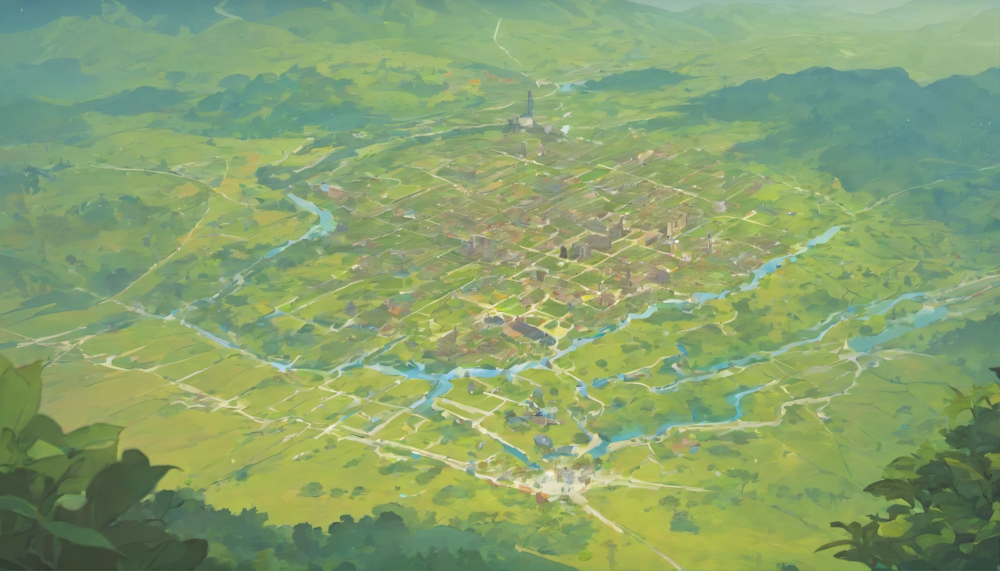 Map of the continent of Varant,In the middle of the map are hills,To the north is the Highlands,To the south is a basin with many lakes,To the west is the desert,To the east is a plain with many rivers,Fantasy cartography,Game map,Detailed map