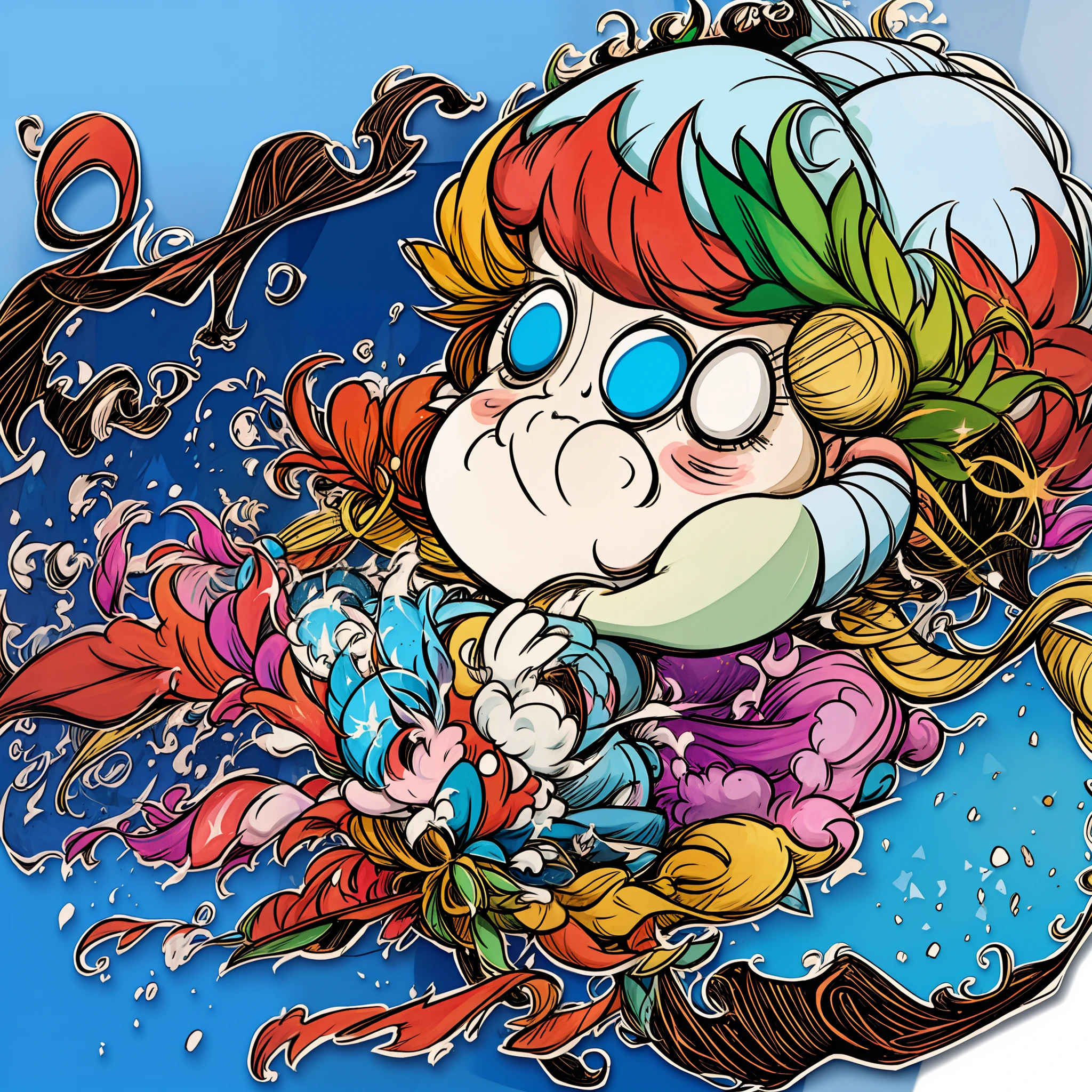 masutepiece, Best Quality, Ultra-detailed, kawaii, Cute, lovely, Sexy, Ero, Extremely detailed, 4K, 8K, Best Quality, Beautiful, Illustration, watercolor paiting, anime style3, comic book, Highly detailed game CG, Dynamic Angle, Colorful, Gradation, Focus on background, Cool boys, 1boy, Solo,, Diabolical, devil00, Beautiful eyes, Jagged teeth 1, Tattoos 0