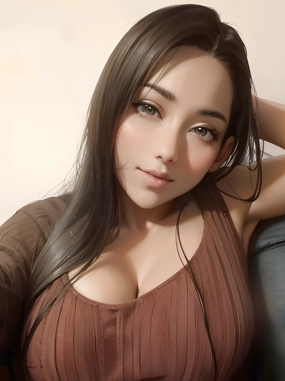 arafed woman with long black hair and a brown top, 2 7 years old, 3 0 years old woman, 30 years old woman, 2 8 years old, 2 9 years old, 2 2 years old, ayahausca, 2 3 years old, 3 2 years old, 21 years old, 18 years old, 38 years old