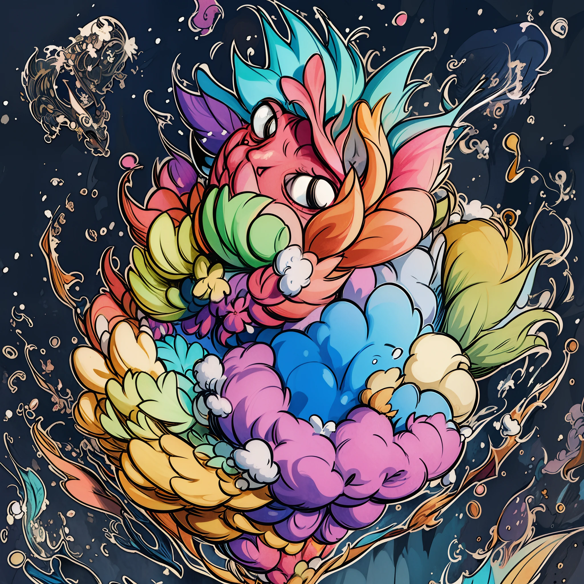 masutepiece, Best Quality, Ultra-detailed, kawaii, Cute, lovely, Sexy, Ero, Extremely detailed, 4K, 8K, Best Quality, Beautiful, Illustration, watercolor paiting, anime style3, comic book, Highly detailed game CG, Dynamic Angle, Colorful, Gradation, Focus on background, Cool boys, 1boy, Solo,, Diabolical, devil00, Beautiful eyes, Jagged teeth 1, Tattoo 0