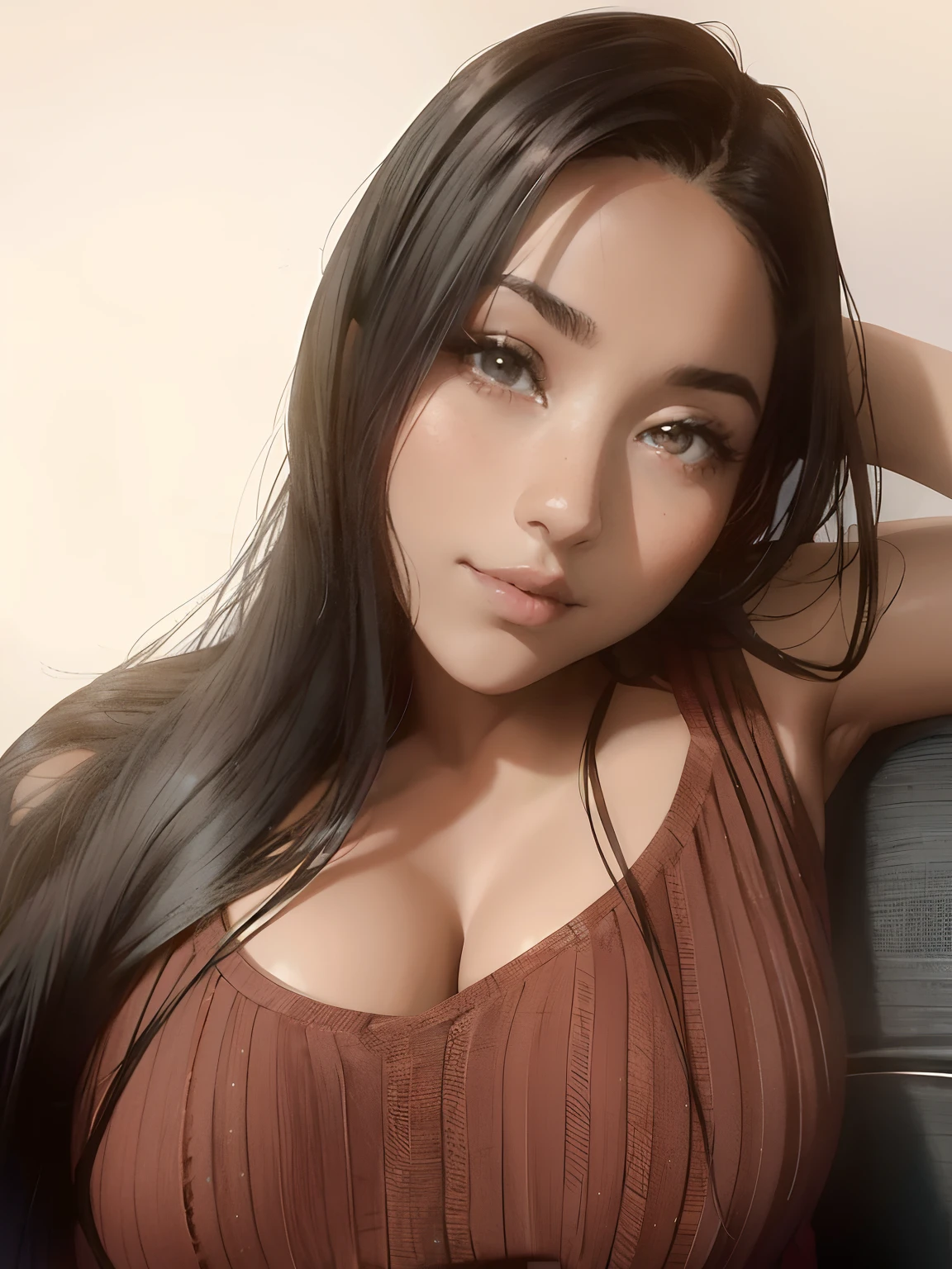 a female version of a cow, totalmente feminino, realista, Anthropomorphic, muito sensual, repetir sempre o mesmo rosto, Repeat the same look over and over again, peitos enormes