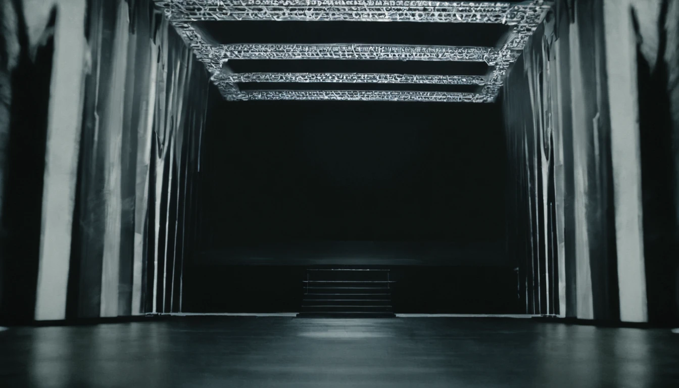 high qulity,High picture quality,Midnight Scene is an empty cinema,Terrifying darkness