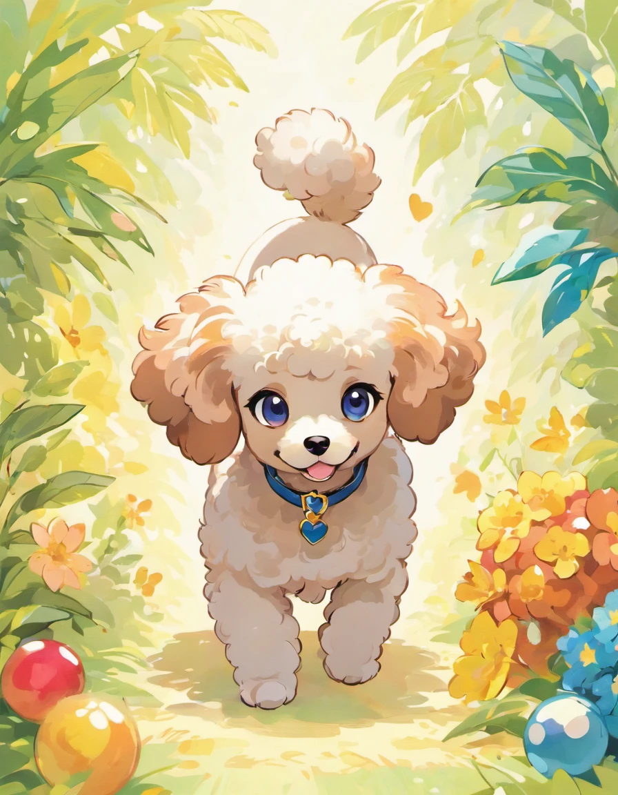 Behold a stunning work of art in Naoki Saito's signature style, featuring the charming and elegant toy Poodle. This exquisite illustration captures the essence of this beloved breed with a touch of grandeur and mystique.
Its fur is depicted with intricate attention to detail, showcasing every curl and wave, while the eyes hold an air of wisdom and grace. The toy Poodle's pose exudes a regal and confident aura, reflecting the breed's proud demeanor. On a white background. very detailed eyes,
Naoki Saito's use of rich, vibrant colors brings life to the artwork, making the toy Poodle stand out against the backdrop of lush scenery. Each stroke of the brush tells a story, evoking a sense of wonder and admiration for this enchanting creature.
This illustration is more than just a visual delight; it's a testament to the skill and artistry of Naoki Saito, inviting you to immerse yourself in a world where the toy Poodle reigns supreme. Whether you're a fan of art, dogs, or both, this piece is sure to captivate your heart and imagination. Running and jumping towards viewer, rainbow colors,