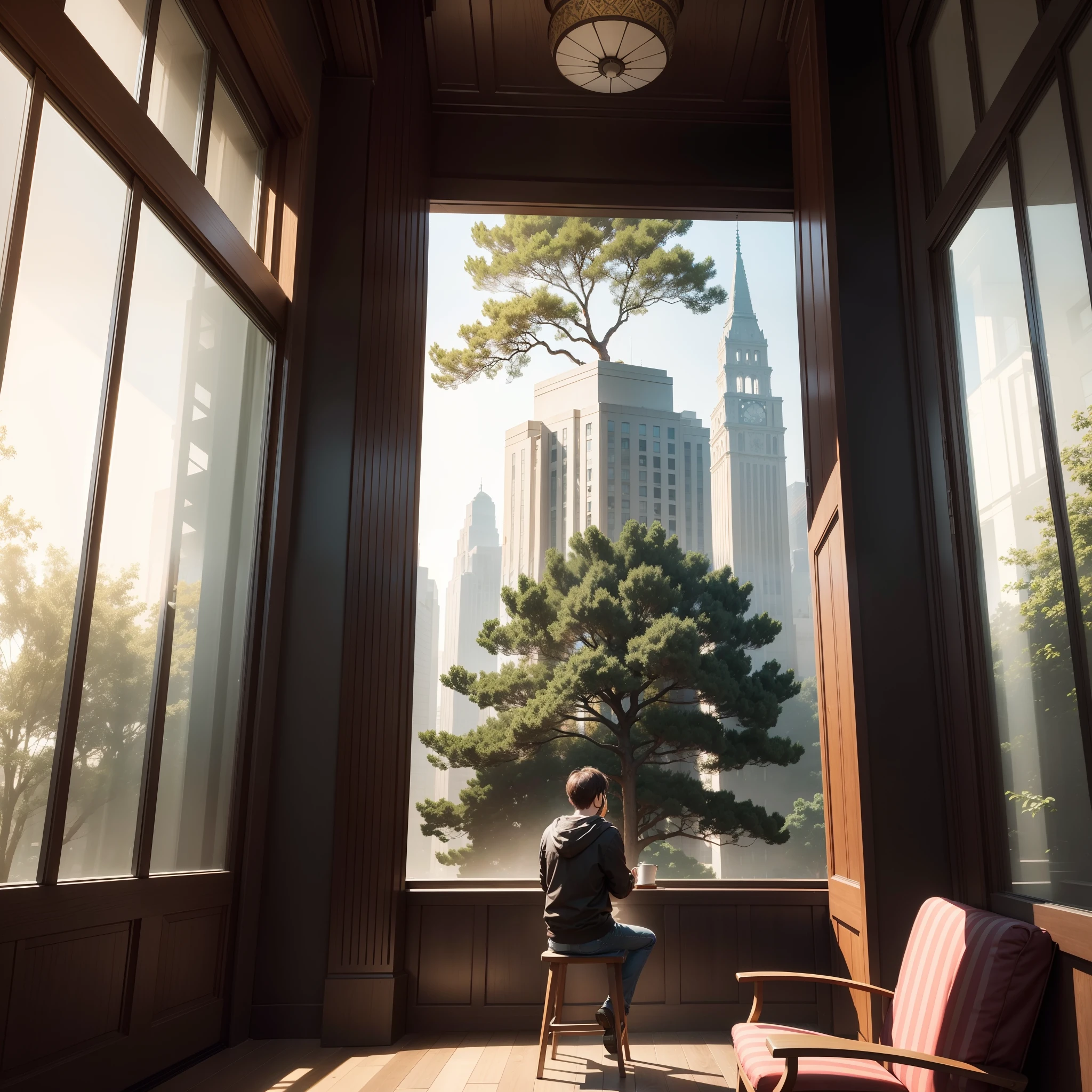 Don't be a tree that can be watched by others sitting far away by the window
If you were born outstanding, you wouldn't have to remember those gossip
I grew so tall with my efforts
Tall and stout, stand out from the crowd
He was sitting by the window, typing over the code
I occasionally glanced up the window
Sigh at the towering trees
Also leave doubts。Could it be
Because of where it stands
There is a small hill?