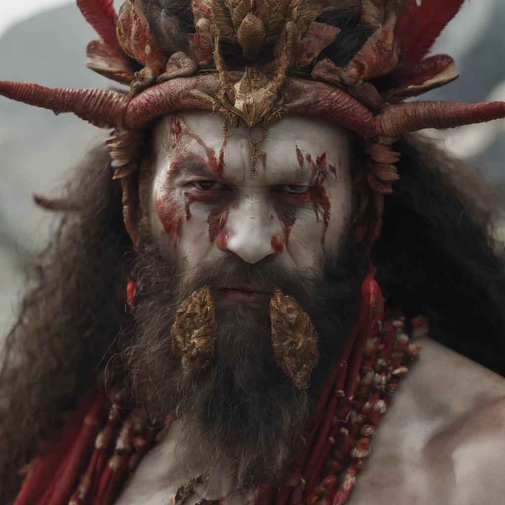 Jin Tianlong，piercing red eyes,Close-up of blood fire released from the nose,Chest scales,high high quality,8K,Many details,Fire lettuce,Alas,4 legs,Spotted claws,golds,dangers,fires,dentes pontiagudos,big dragon,immensity,threatening,imponent