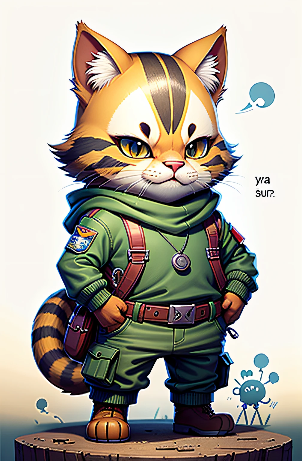 c4tt4stic,army soldier, cat
