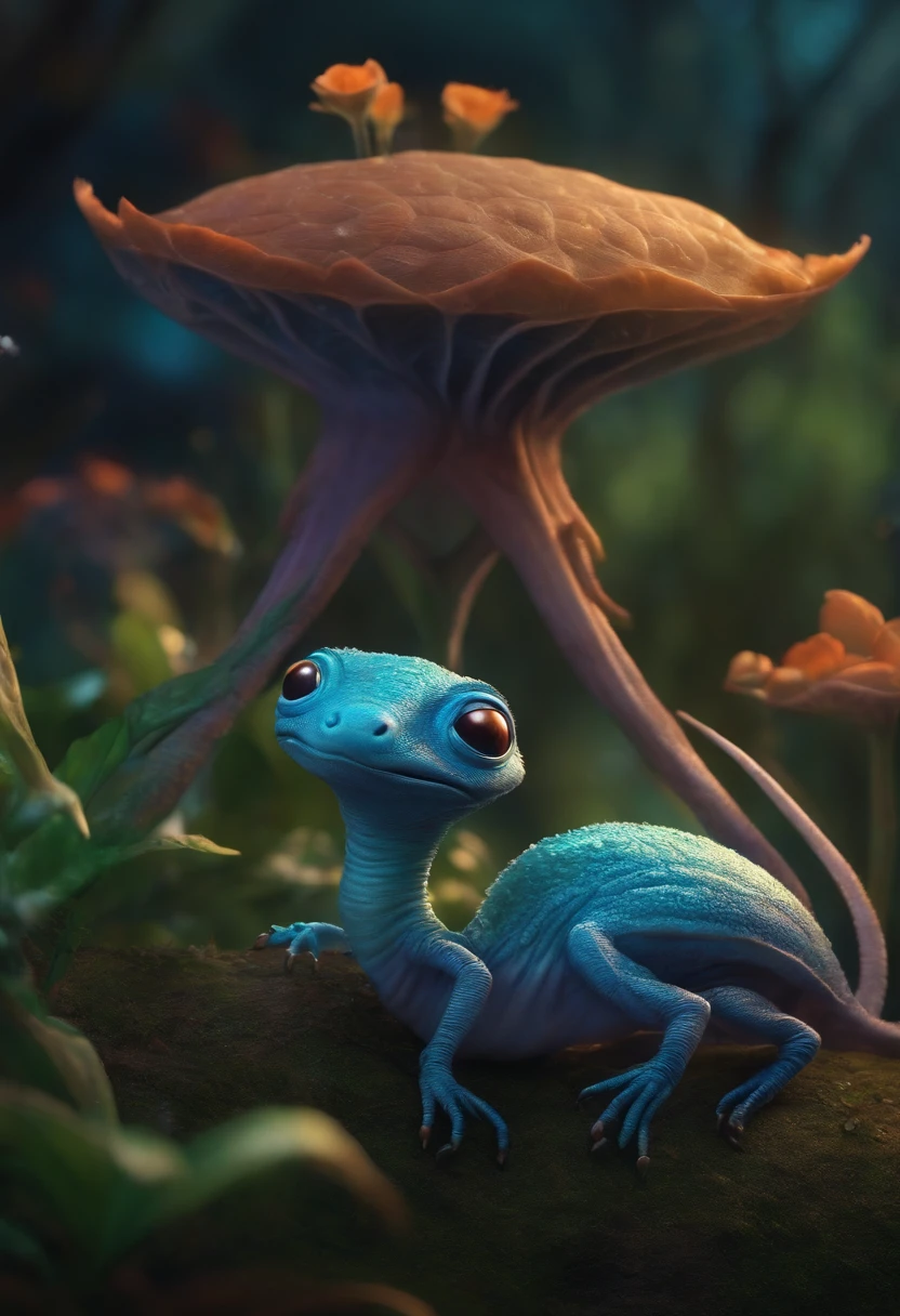 Cute alien creatures