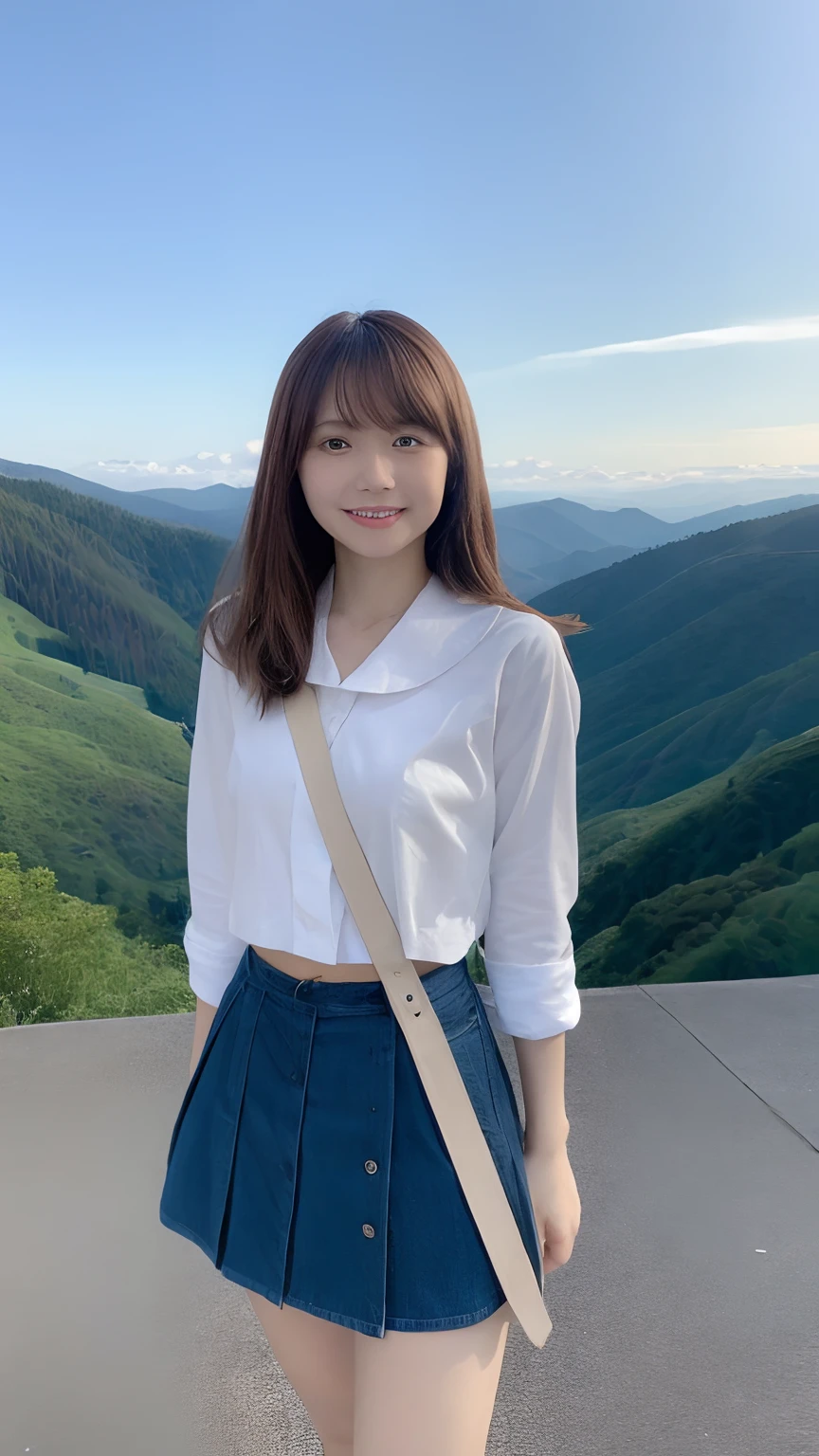 Mai Shiraishi、F-cup、I can see the valley、High school students、校服、Waist 50