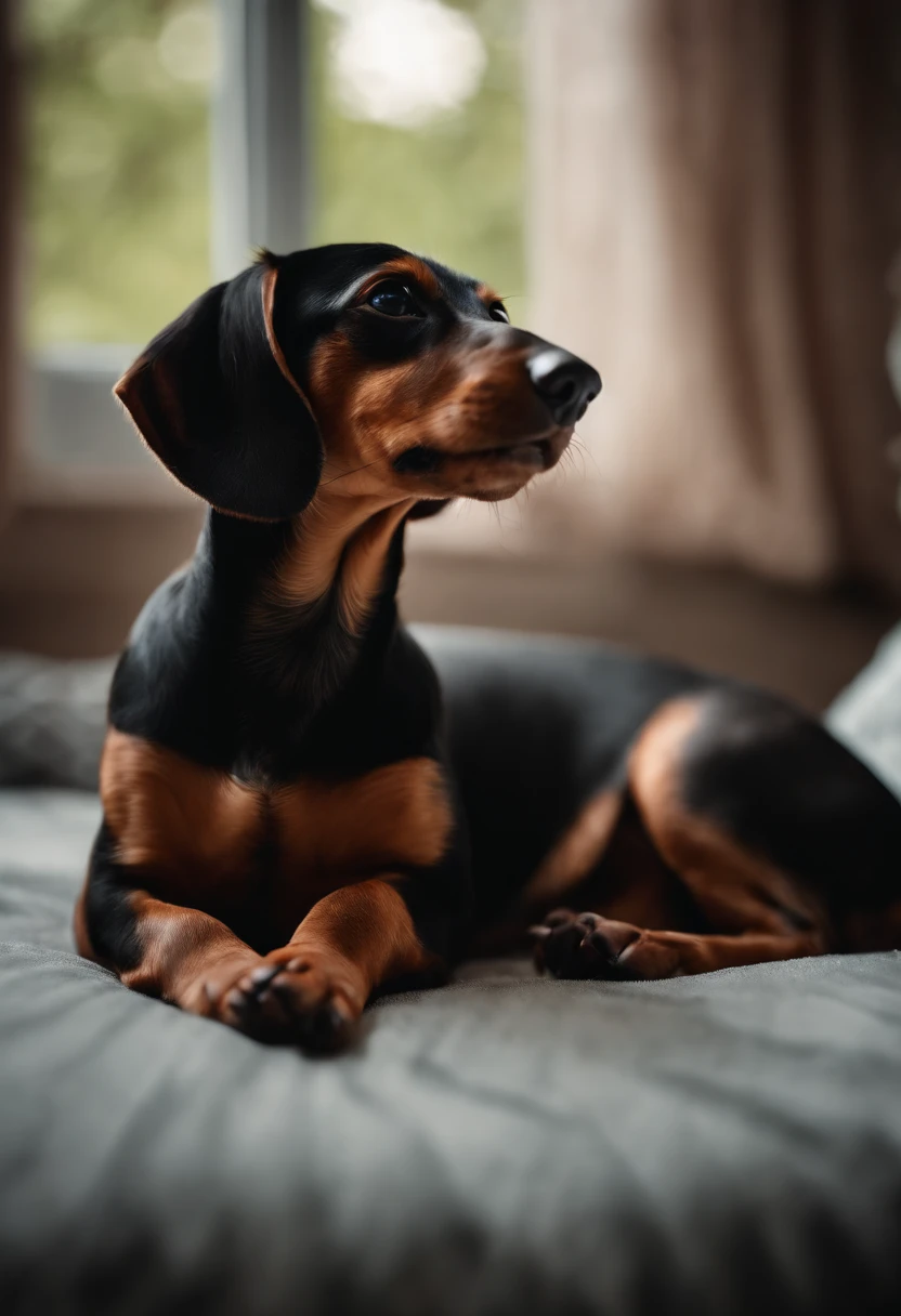 Dachshund Female Breastfeeding Ultra Real 8K