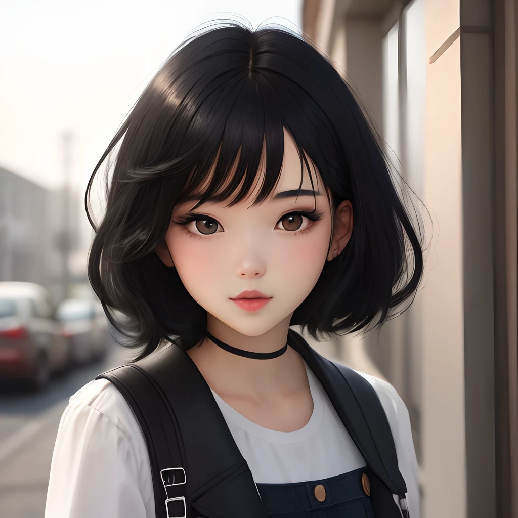 girl with black hair