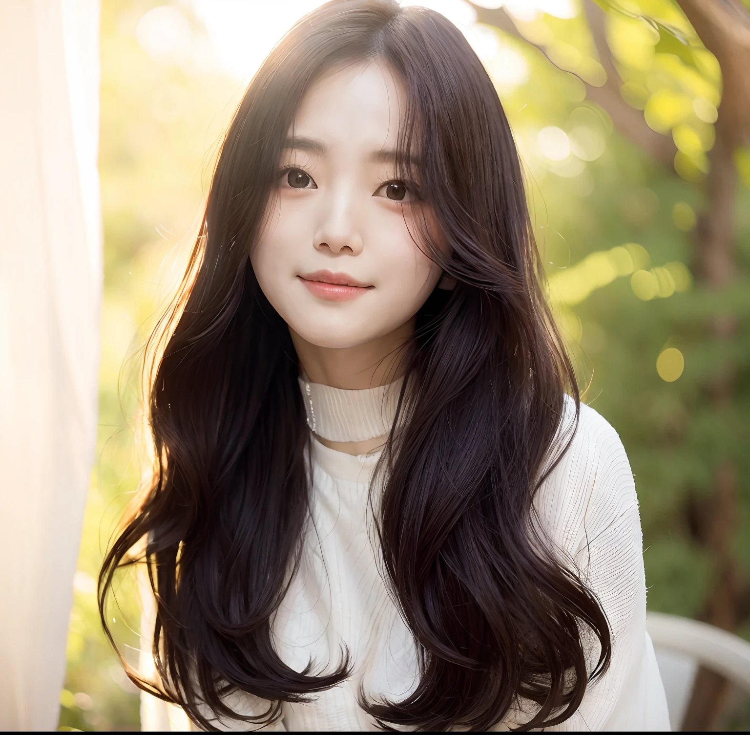 Nature,Kim Tae-hee's face,