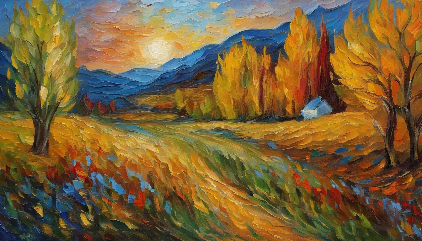 masterpiece、top-quality、Impresionismo,Paintings by professional painters,Van Gogh style,starry nights