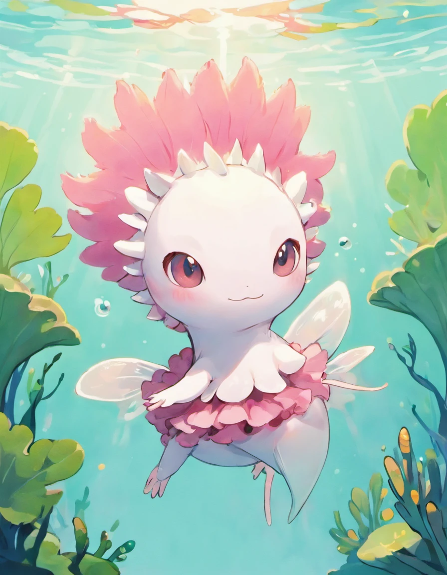 Step into the whimsical world of Sowsow, where the extraordinary Axolotl takes center stage in a mesmerizing masterpiece. Sowsow's unique artistic vision breathes life into this incredible aquatic creature, creating an artwork that's both enchanting and delightful.
The Axolotl, with its endearing smile and delicate frilly gills, is lovingly depicted in Sowsow's signature style. Each detail, from the intricate patterns on its skin to the subtle hues of its body, is brought to life with a blend of vibrant colors that dance together in perfect harmony.
Sowsow's artistry captures the playful spirit of the Axolotl, as it gracefully moves through a dreamlike aquatic environment. Every ripple and reflection in the water adds depth and dimension to this captivating illustration.
The choice of colors in Sowsow's work is nothing short of magical. The Axolotl's pale pink, creamy white, and muted shades of blue create a soothing and mesmerizing visual experience. It's a true testament to the artist's ability to evoke both wonder and serenity through their art.
Whether displayed as a focal point in your living space or shared with fellow admirers of aquatic wonders, this Axolotl artwork in Sowsow's style is sure to capture hearts and imaginations alike. It's a charming and whimsical addition to any collection, inviting you to dive into the beauty of the underwater world. An Axolotl is a captivating amphibian perfectly adapted to an aquatic lifestyle. These creatures display a wide range of colors, from delicate pinks and whites to shimmering golds and dark blacks. Their sleek, elongated bodies glide effortlessly through the water, making them a marvel to observe in underwater habitats.
One of the most striking features of the Axolotl is its frilly external gills, which encircle their neck like a feathered collar. These gills are essential for breathing in their underwater world and are a defining characteristic of the species. Additionally, Axolotls sport a dorsal fin that