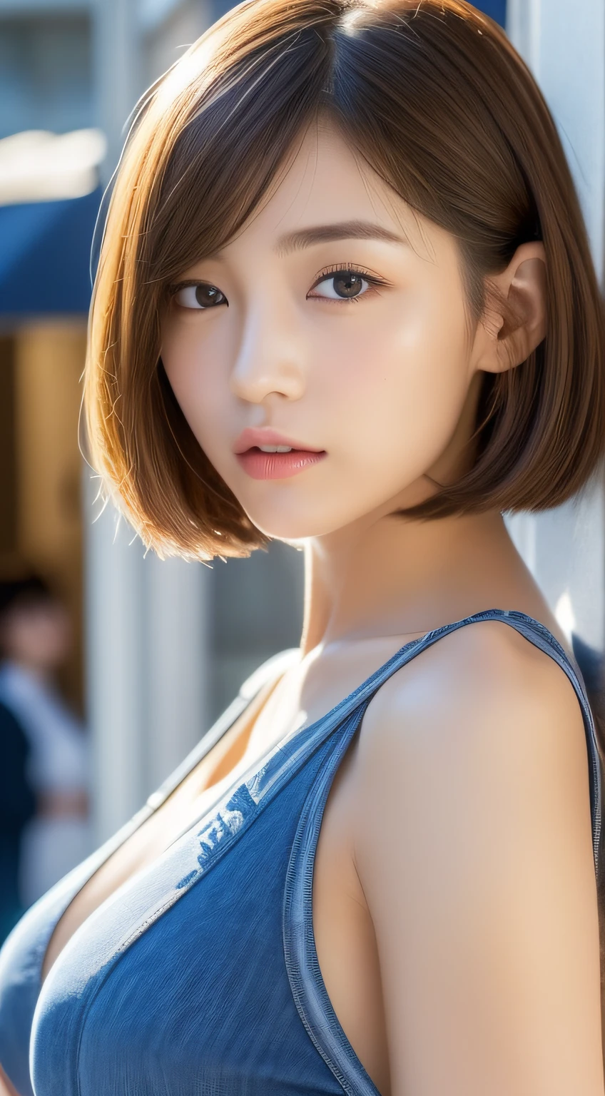 Focus on people。Create and express the best shining composition of the person in a realistic way。((​masterpiece))、(((top-quality)))、((ultra-detailliert))、(A hyper-realistic)、(highly detailed CGillustration)、(extremely delicate and beautiful)、Girl a masterpiece、top-quality、Realistic skin feeling、Realistic fabric、We will introduce a realist illustration focusing on the center front of girls with realistic and ultra-detailed eyes.。This is the absolute rule, and the following sentence expresses the image quality。 The greatest painter in human history meets an unparalleled beauty、It is the greatest masterpiece in the history of the Inuiku Ichigo, which depicts the most beautiful figure of a lifetime.。 Create stunning anime artwork that is currently trending on seaStation、Introducing exquisite beauty and seductive aesthetics。Hair is tied up
