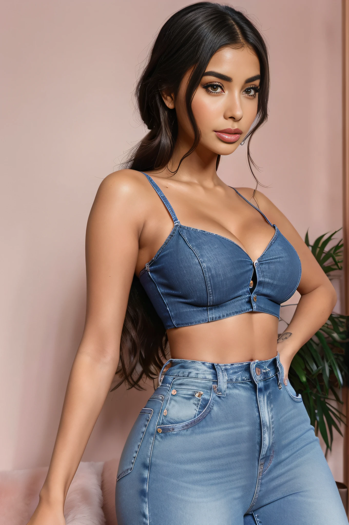 araffed woman in a top and blue jeans, violet myers, instagram model, tanned ameera al taweel, demi rose, madison beer, gorgeous latina face, portrait sophie mudd, attractive girl, angelawhite, portrait of demi rose, mia khalifa, 20 years old, portrait demi rose, beautiful image, gorgeous female, profile pic