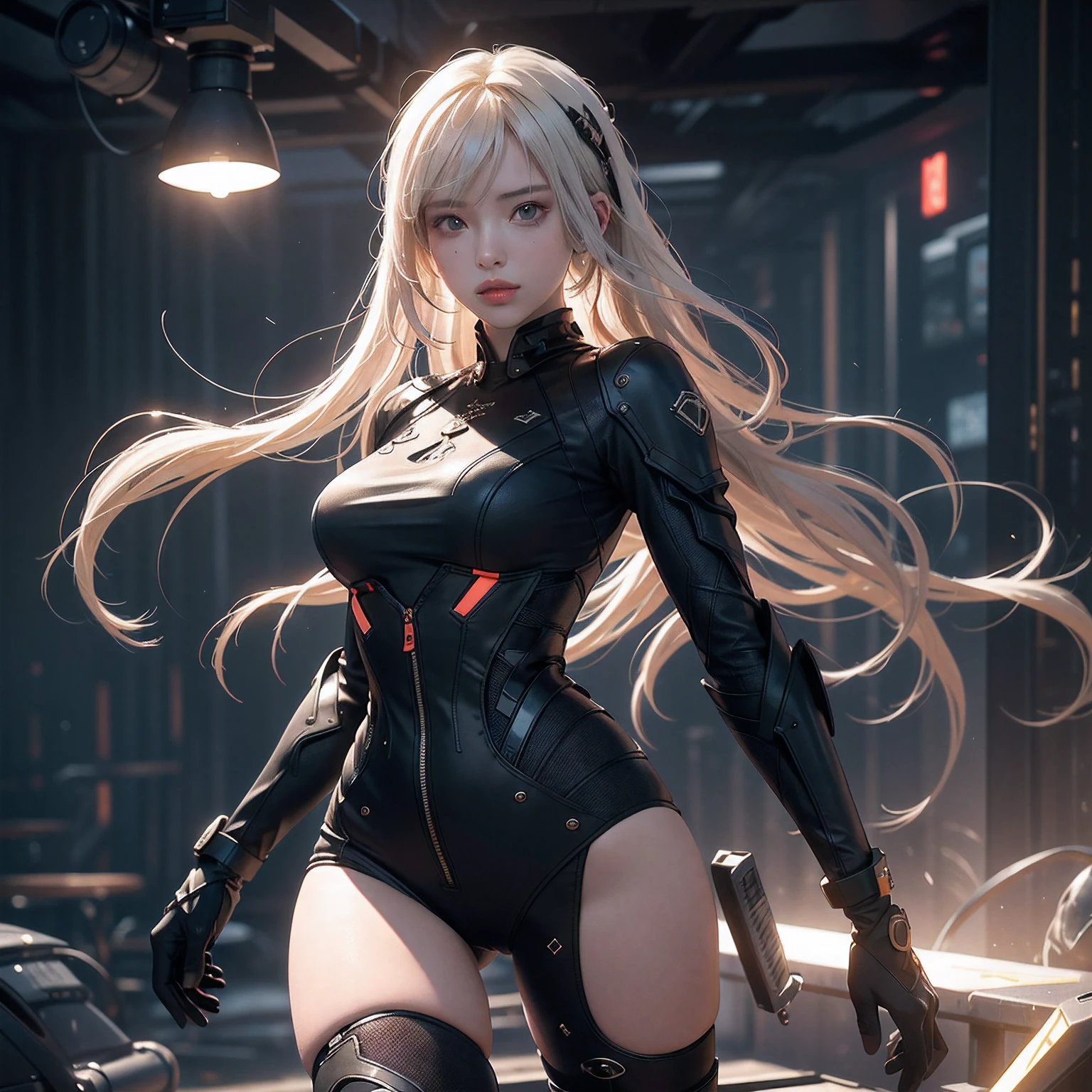 Unity 8k壁纸，((best qualtiy)), ((tmasterpiece)), (the detail:1.5), 3D, A beautiful neo-cyberpunk female image,hdr（HighDynamicRange）,Ray traching,NVIDIA RTX,Hyper-Resolution,Unreal 5,Subsurface scattering、PBR Texture、post-proces、Anisotropy Filtering、depth of fields、maximum definition and sharpness、Many-Layer Textures、Albedo e mapas Speculares、Surface coloring、Accurate simulation of light-material interactions、perfectly proportions、rendering by octane、Two-colored light、largeaperture、Low ISO、White balance、the rule of thirds、8K raw data、（Pat the upper body，closeup of face）